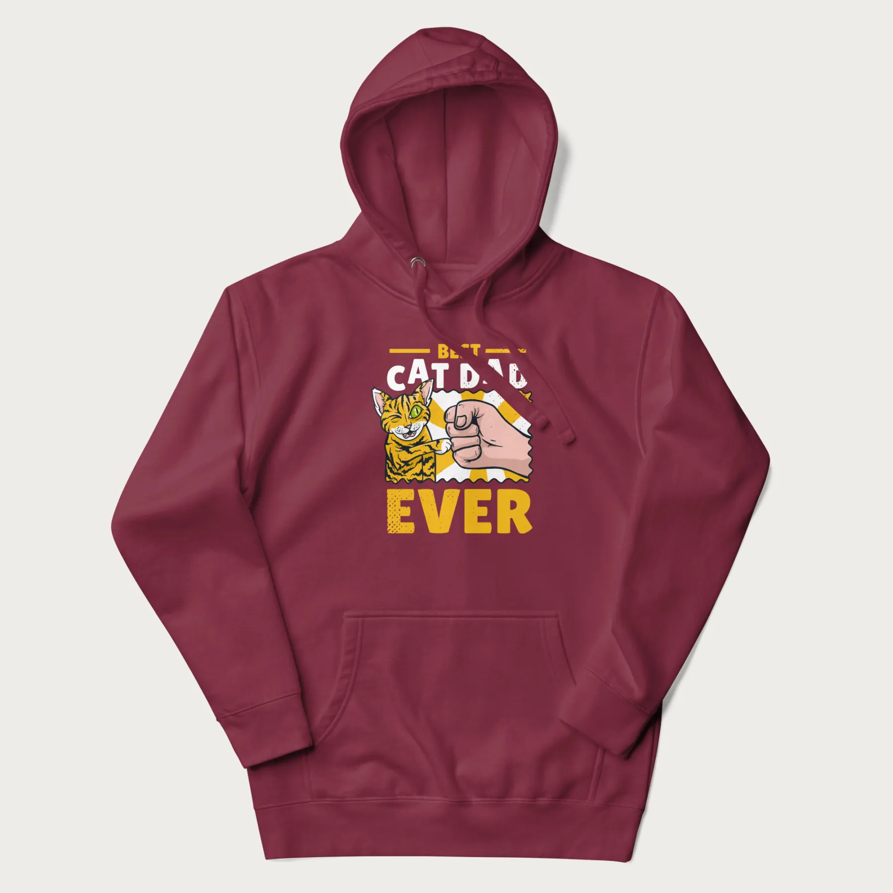 Best Cat Dad Ever Fist Pump Hoodie - Image 14