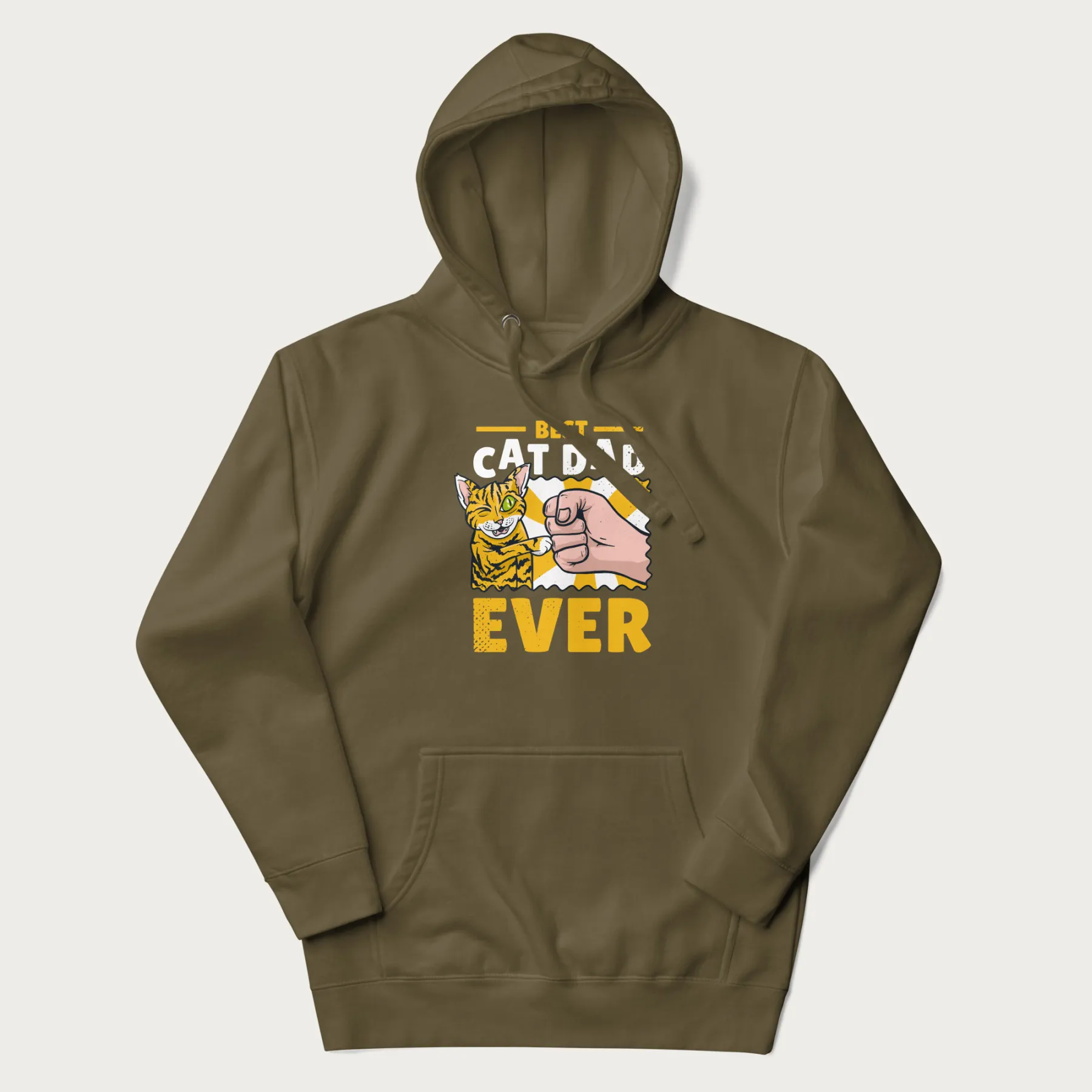 Best Cat Dad Ever Fist Pump Hoodie - Image 16