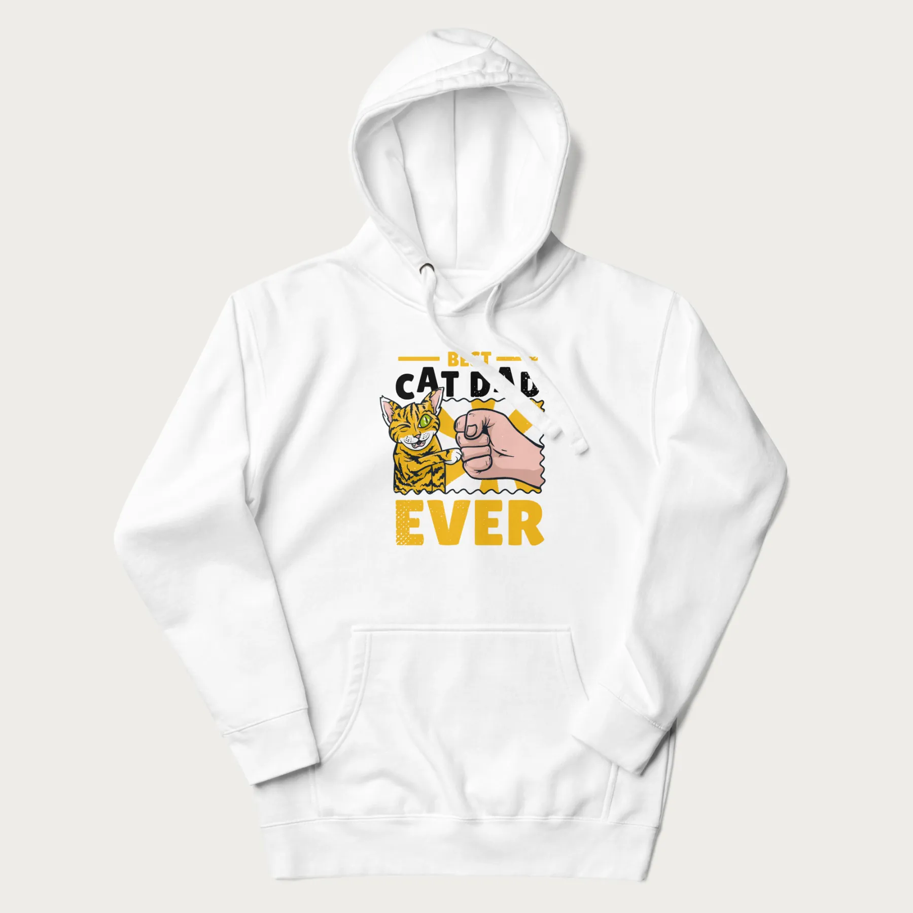 Best Cat Dad Ever Fist Pump Hoodie - Image 24