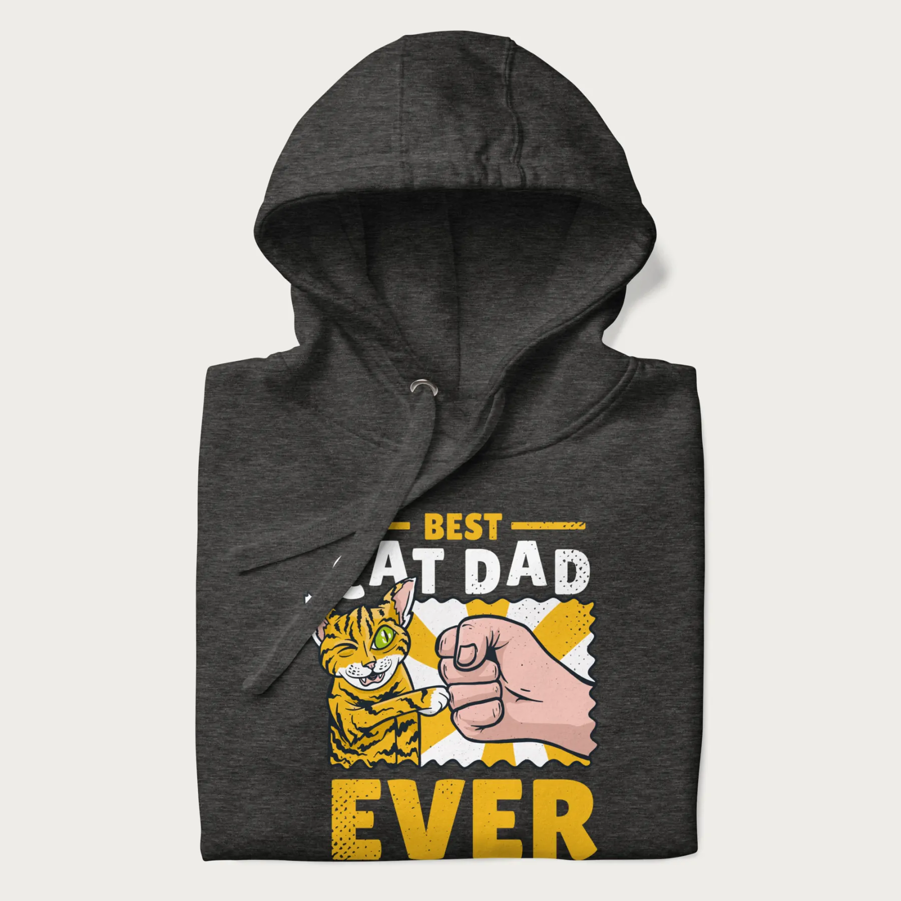 Best Cat Dad Ever Fist Pump Hoodie - Image 3