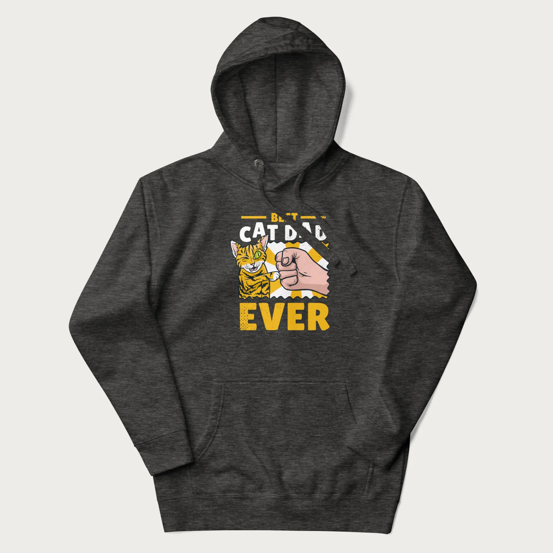 Best Cat Dad Ever Fist Pump Hoodie - Image 4
