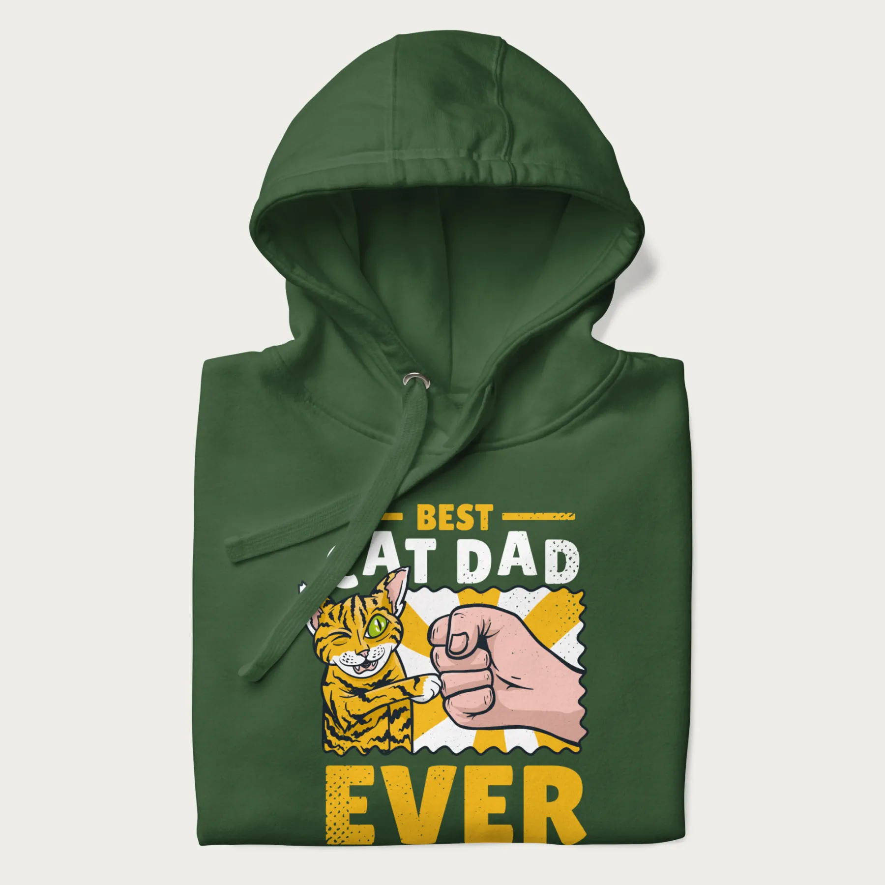 Best Cat Dad Ever Fist Pump Hoodie - Image 5