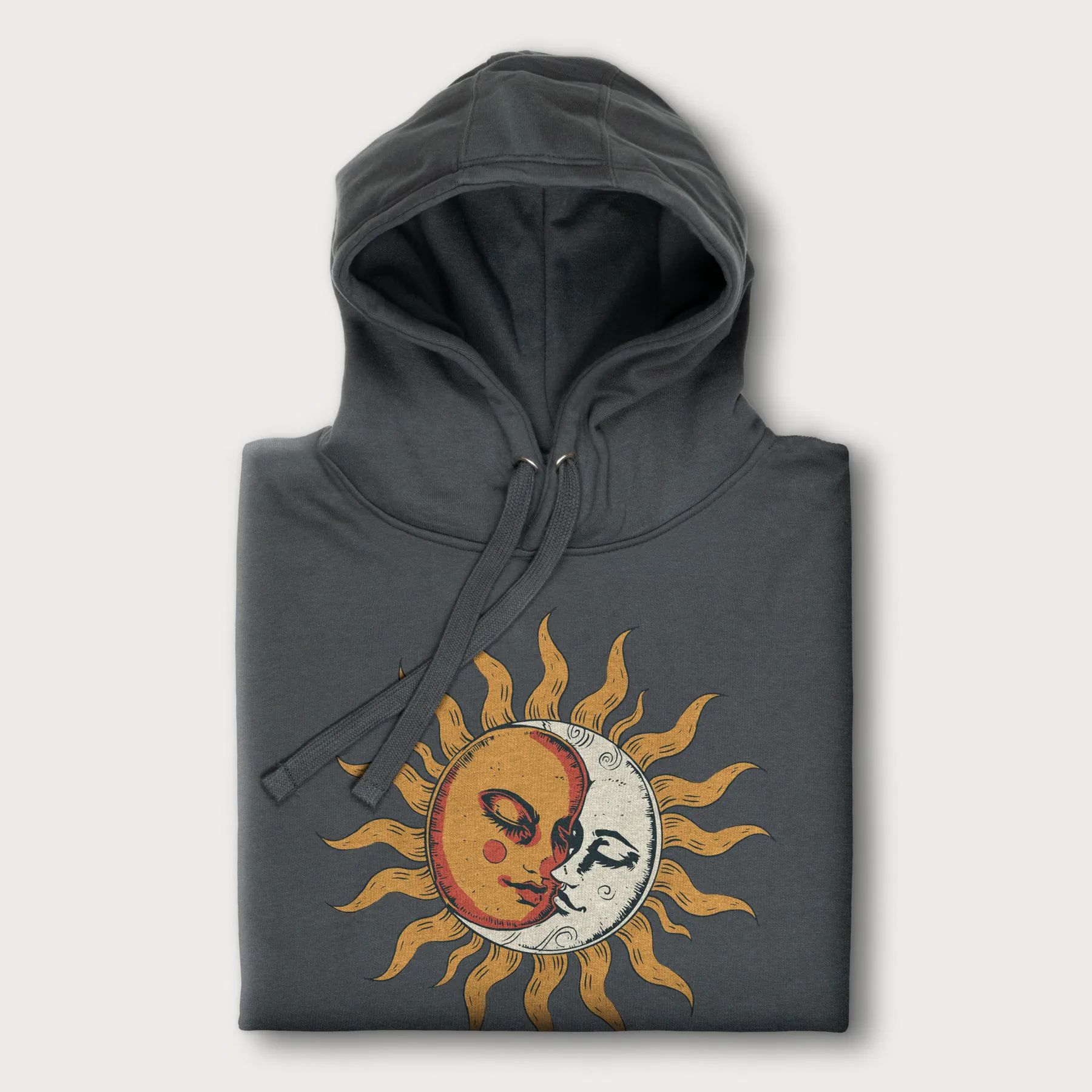 Celestial Lovers Sun and Moon Hoodie - Image 4