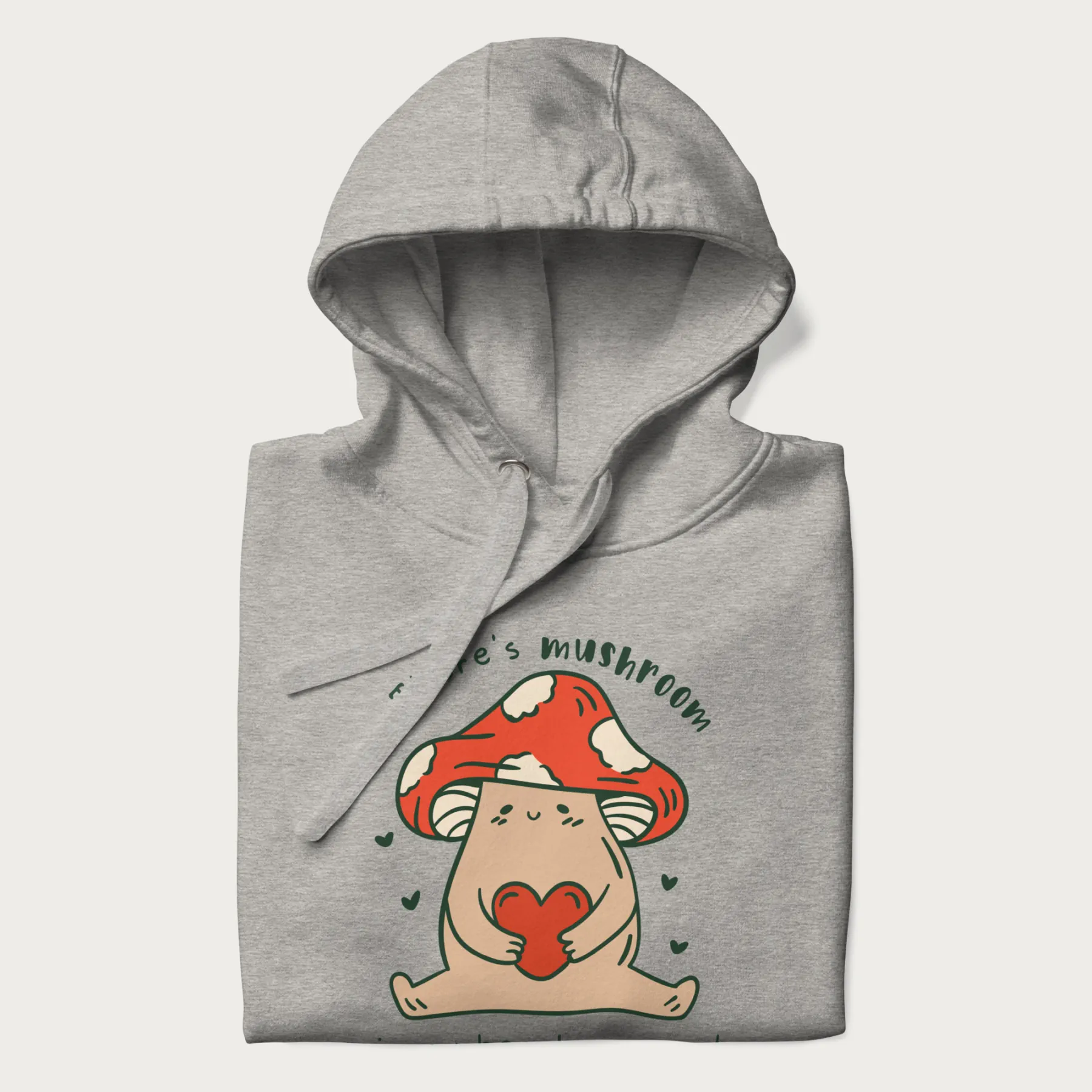 Colored There's Mushroom in My Heart for You Cute Mushroom Hoodie - Image 11