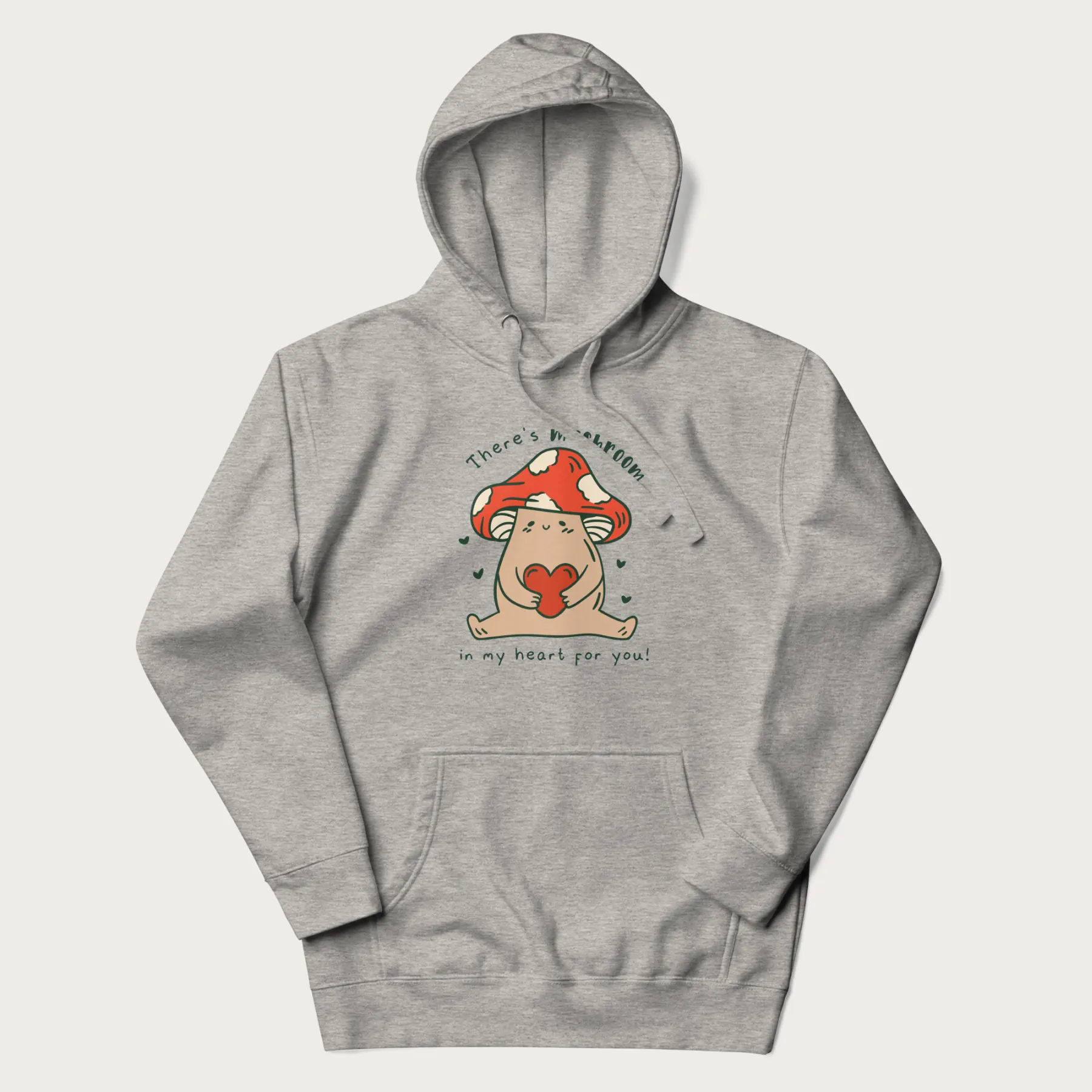 Colored There's Mushroom in My Heart for You Cute Mushroom Hoodie - Image 12
