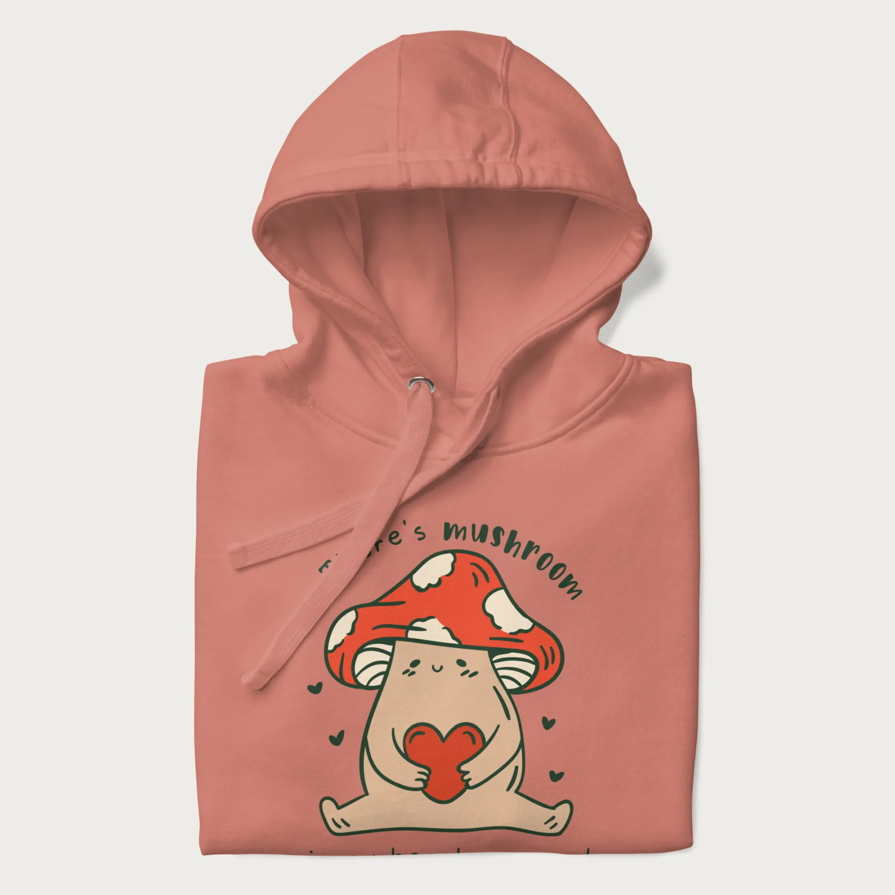 Colored There's Mushroom in My Heart for You Cute Mushroom Hoodie - Image 13