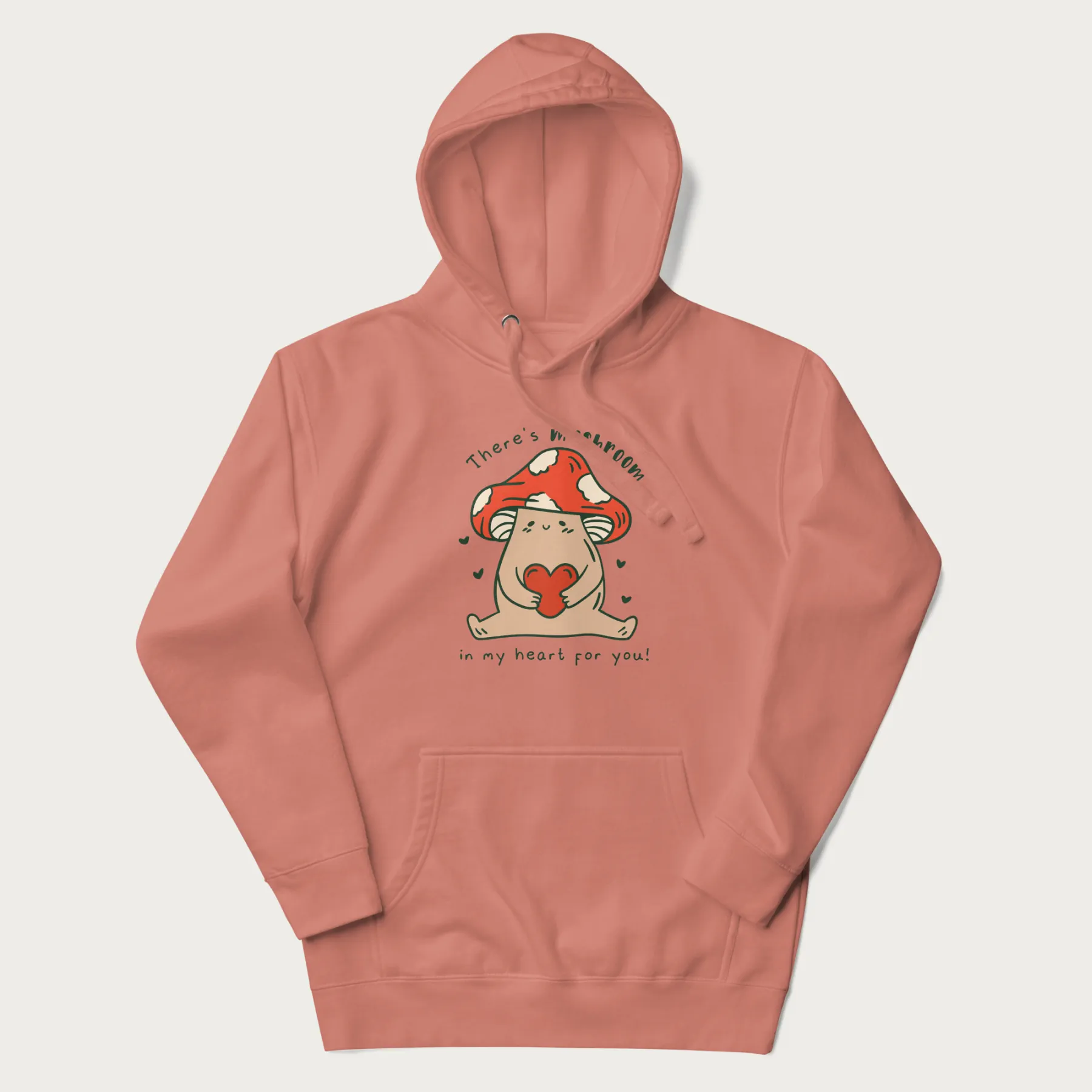 Colored There's Mushroom in My Heart for You Cute Mushroom Hoodie - Image 14