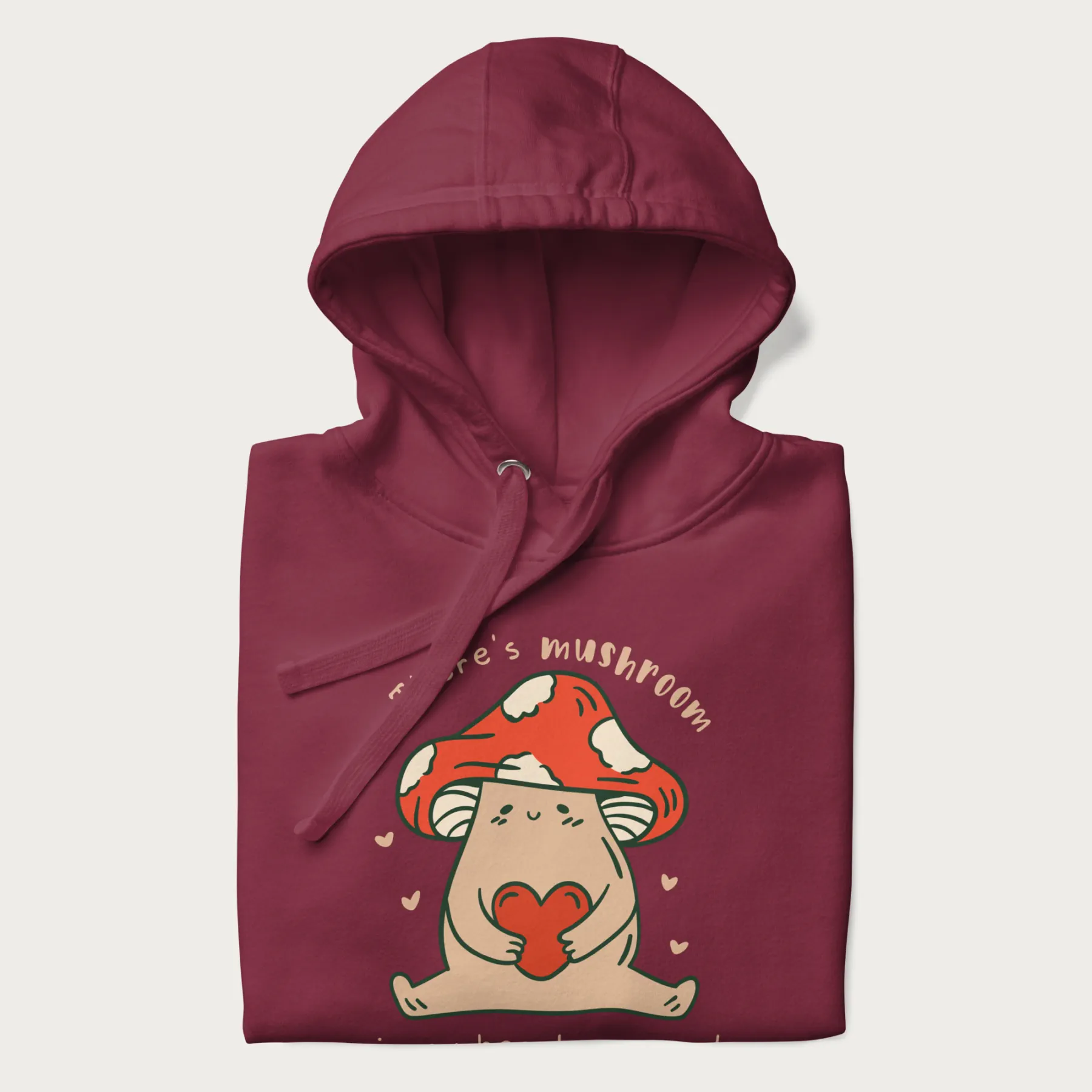Colored There's Mushroom in My Heart for You Cute Mushroom Hoodie - Image 15