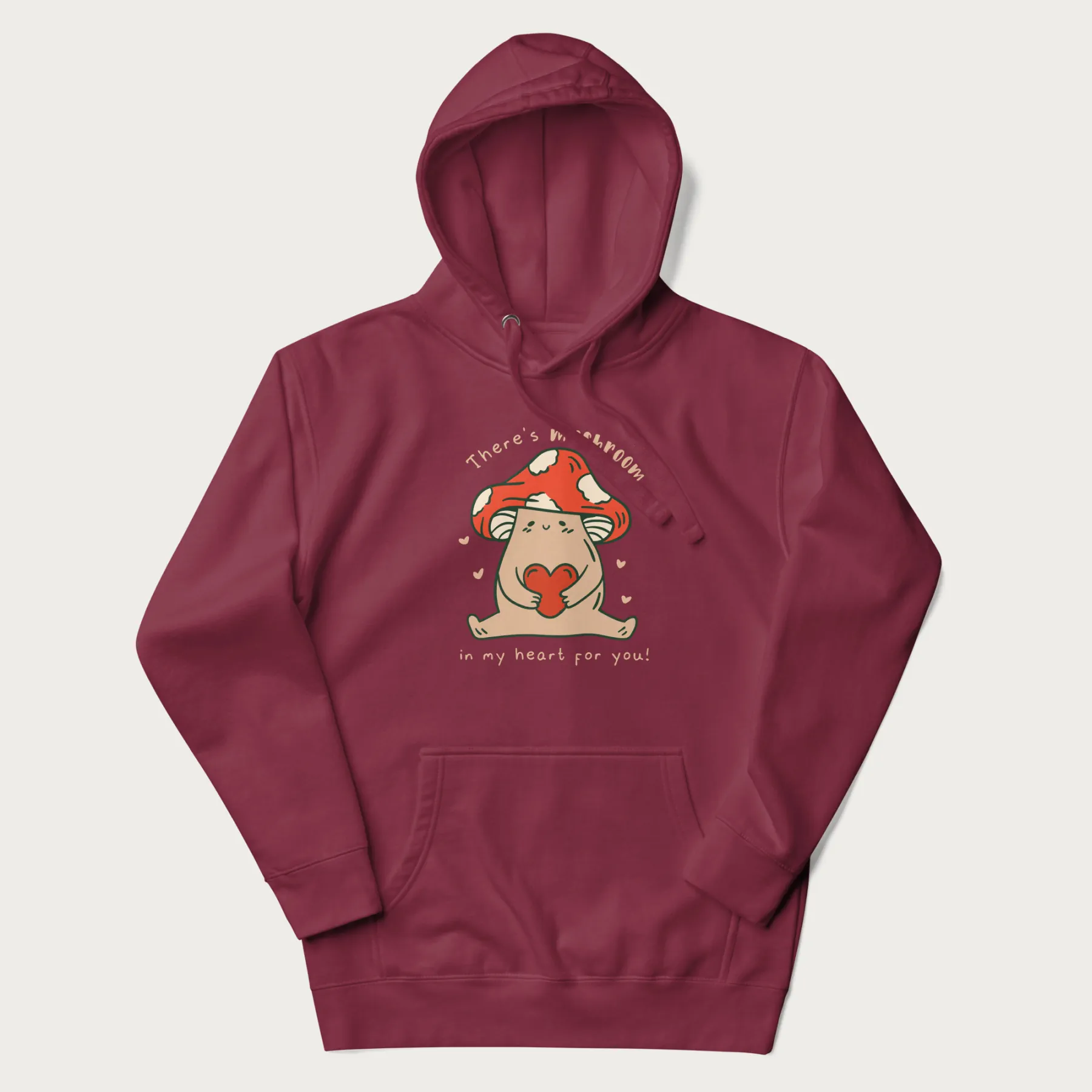 Colored There's Mushroom in My Heart for You Cute Mushroom Hoodie - Image 16