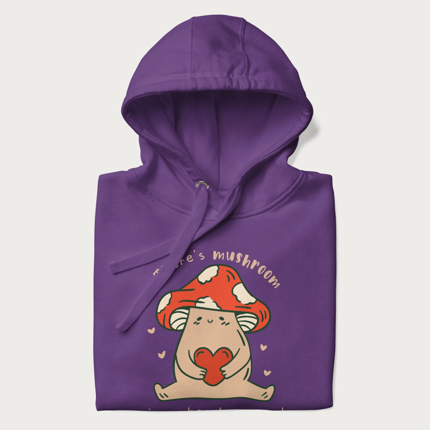 Colored There's Mushroom in My Heart for You Cute Mushroom Hoodie - Image 19