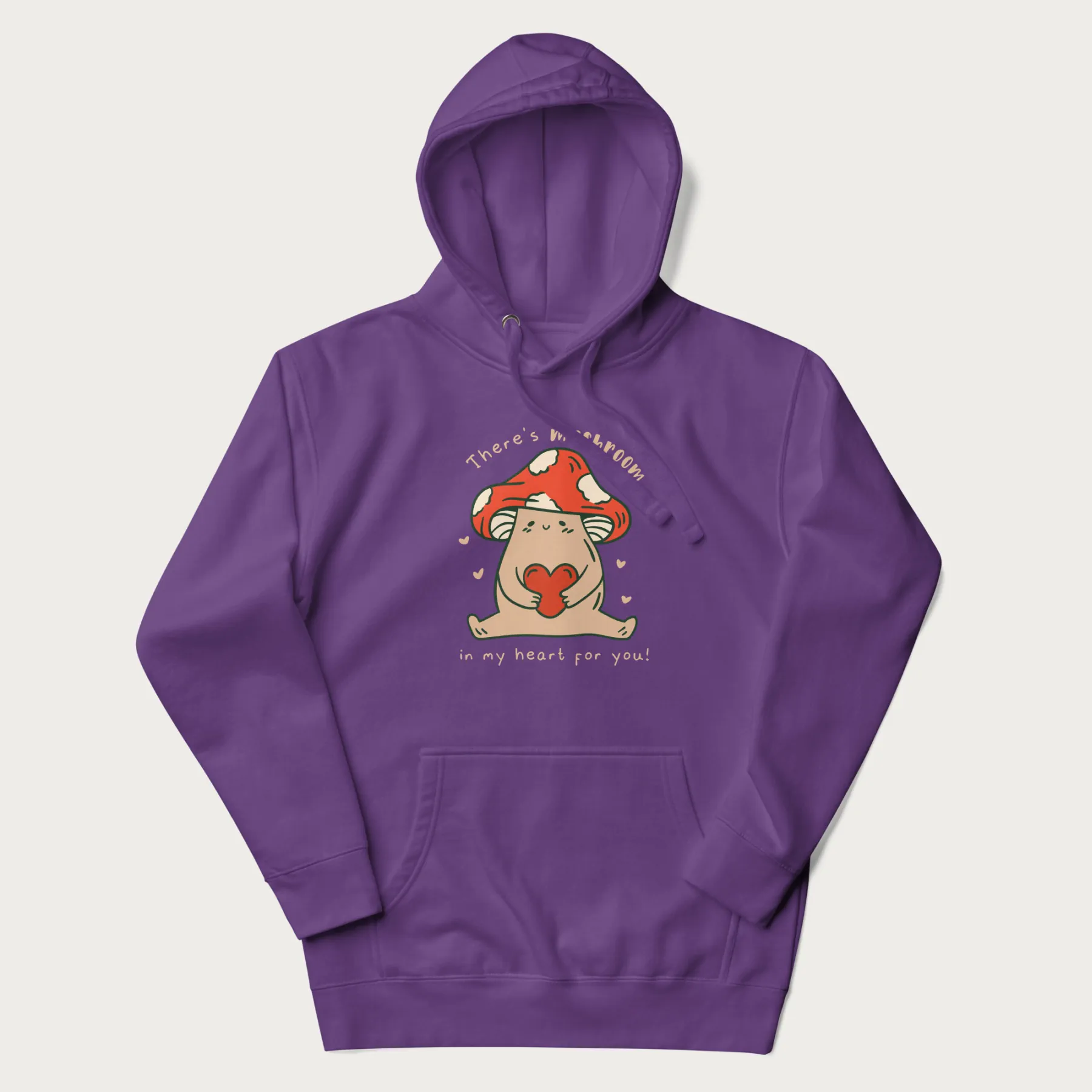 Colored There's Mushroom in My Heart for You Cute Mushroom Hoodie - Image 20