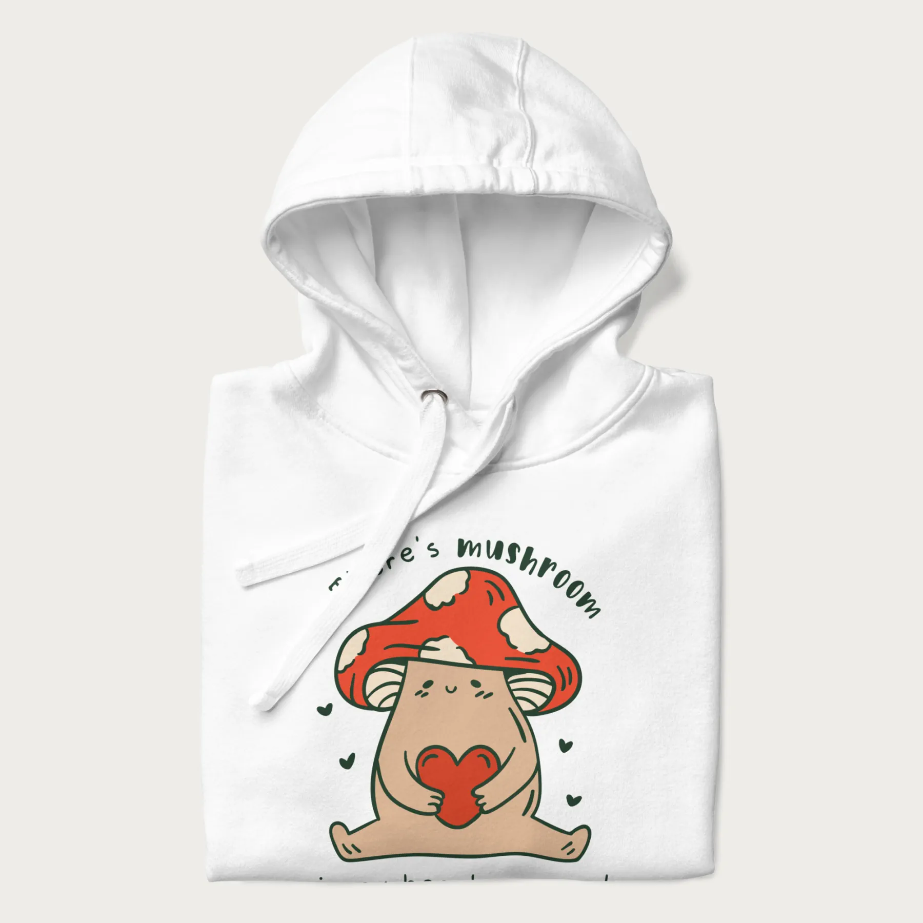 Colored There's Mushroom in My Heart for You Cute Mushroom Hoodie - Image 23
