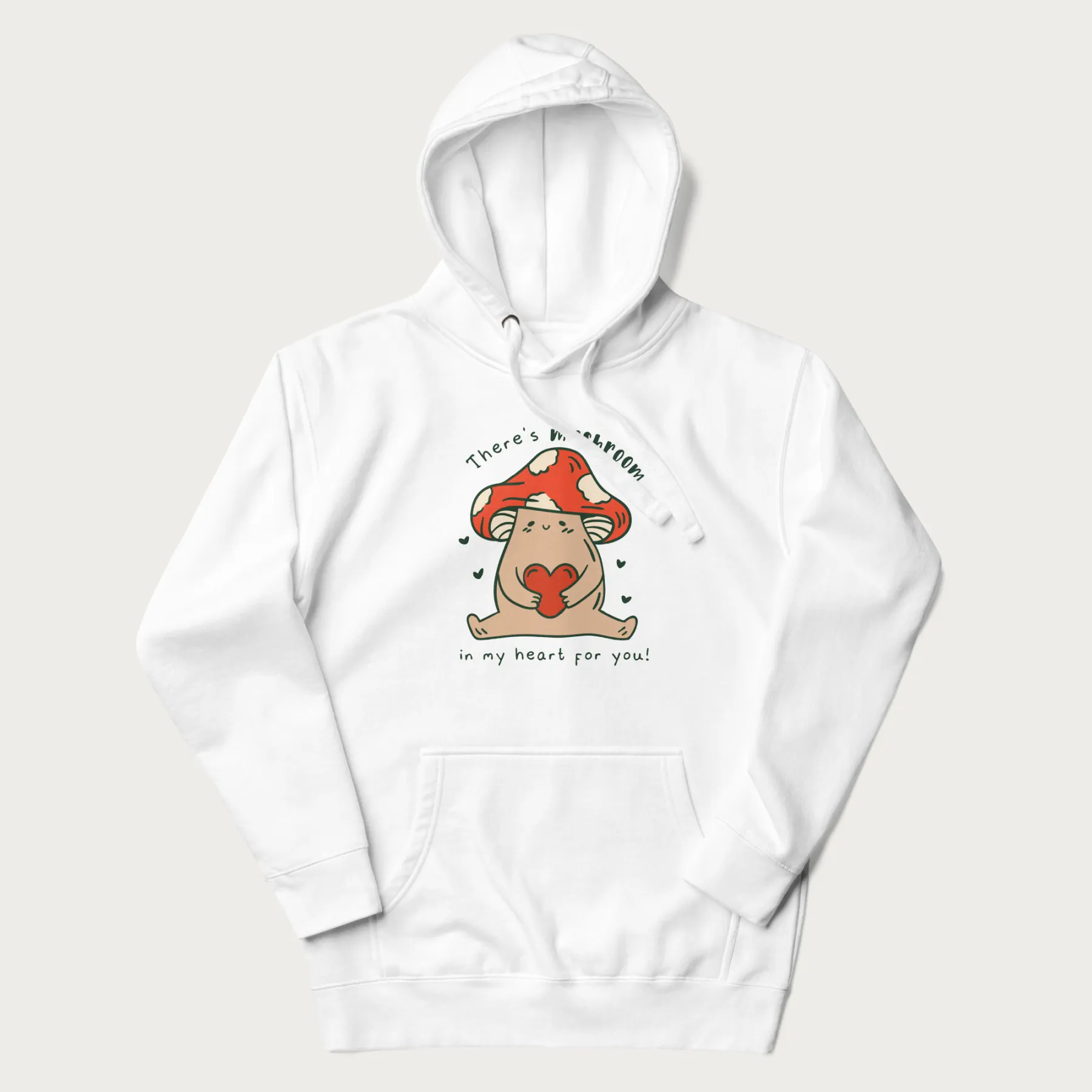 Colored There's Mushroom in My Heart for You Cute Mushroom Hoodie - Image 24