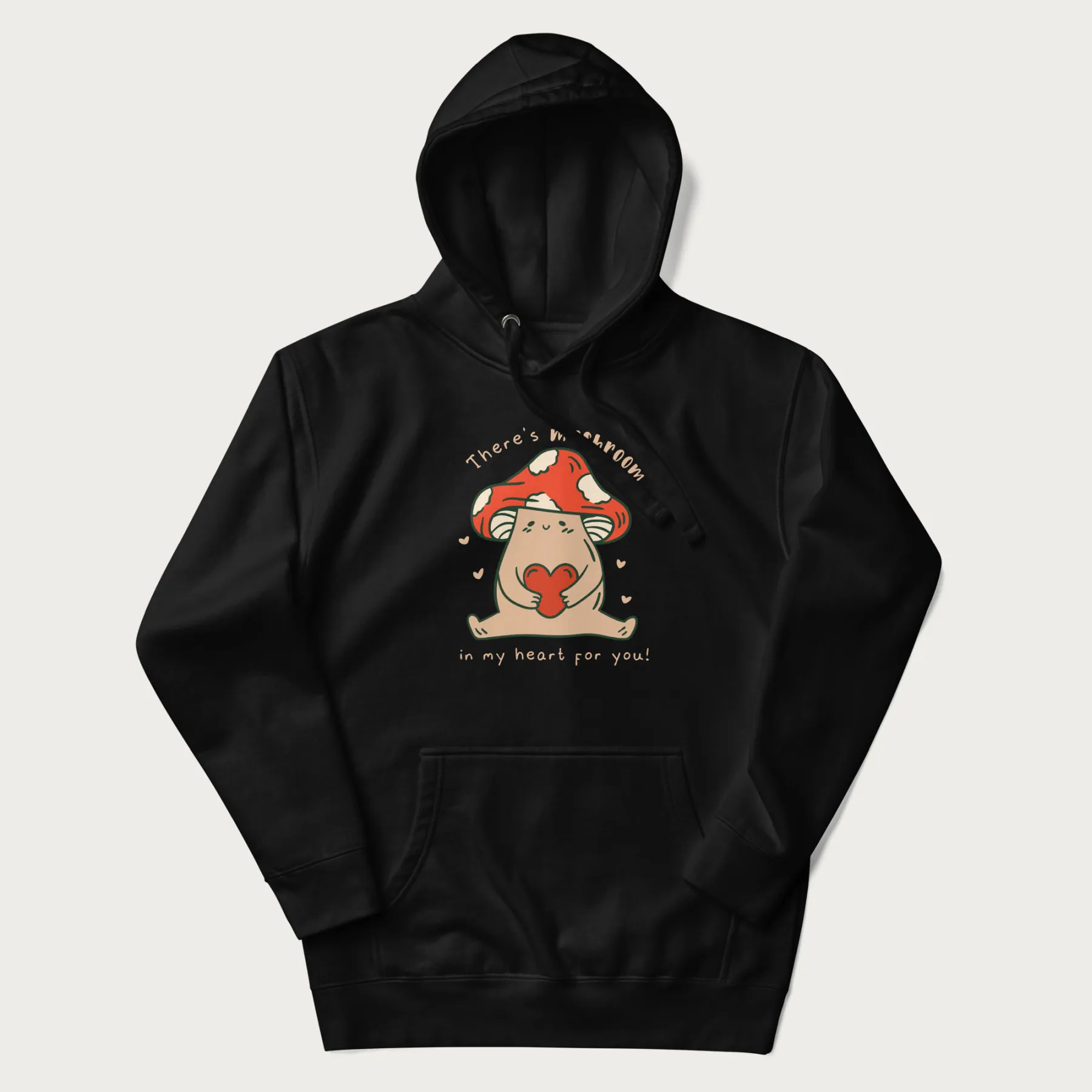 Colored There's Mushroom in My Heart for You Cute Mushroom Hoodie - Image 4