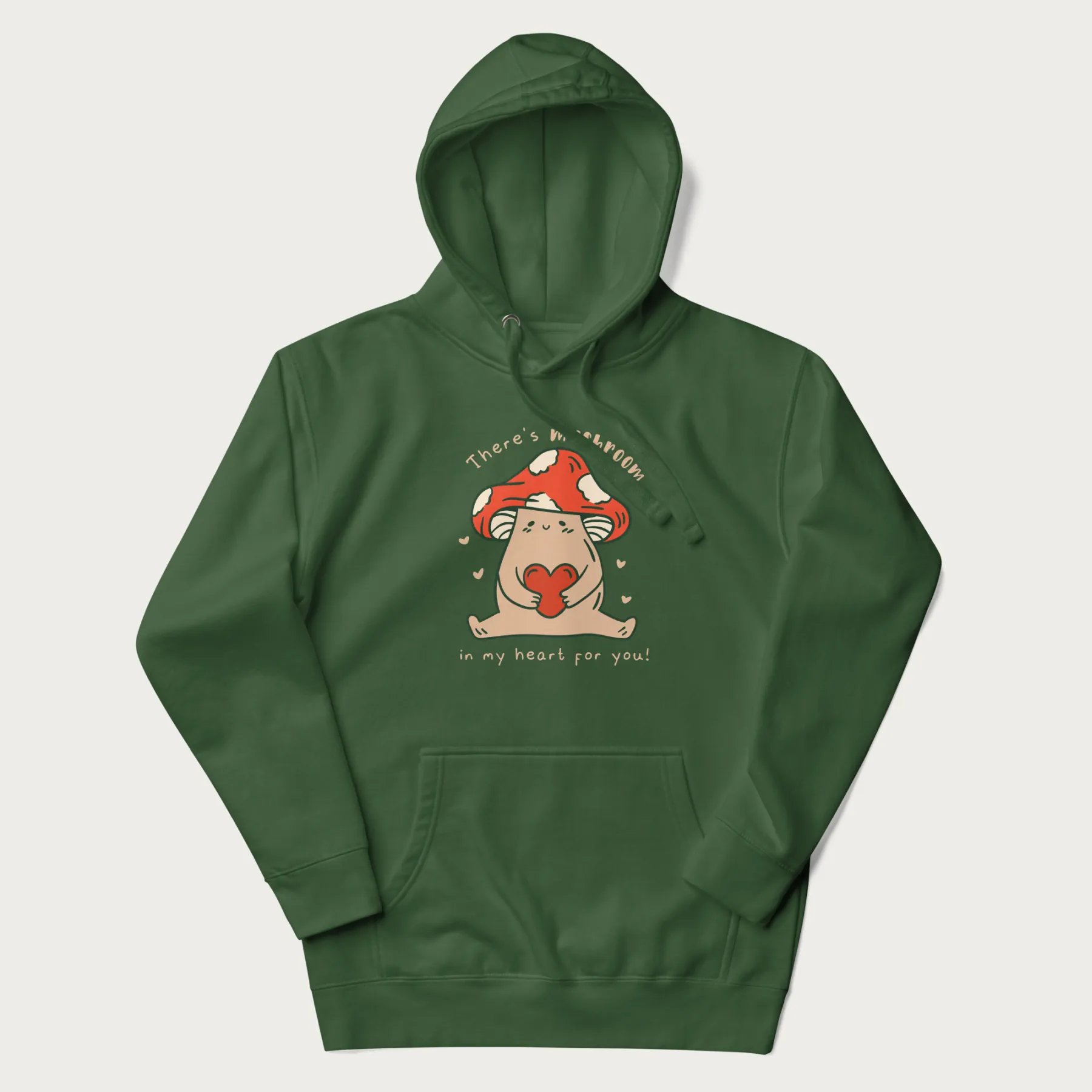 Colored There's Mushroom in My Heart for You Cute Mushroom Hoodie - Image 8