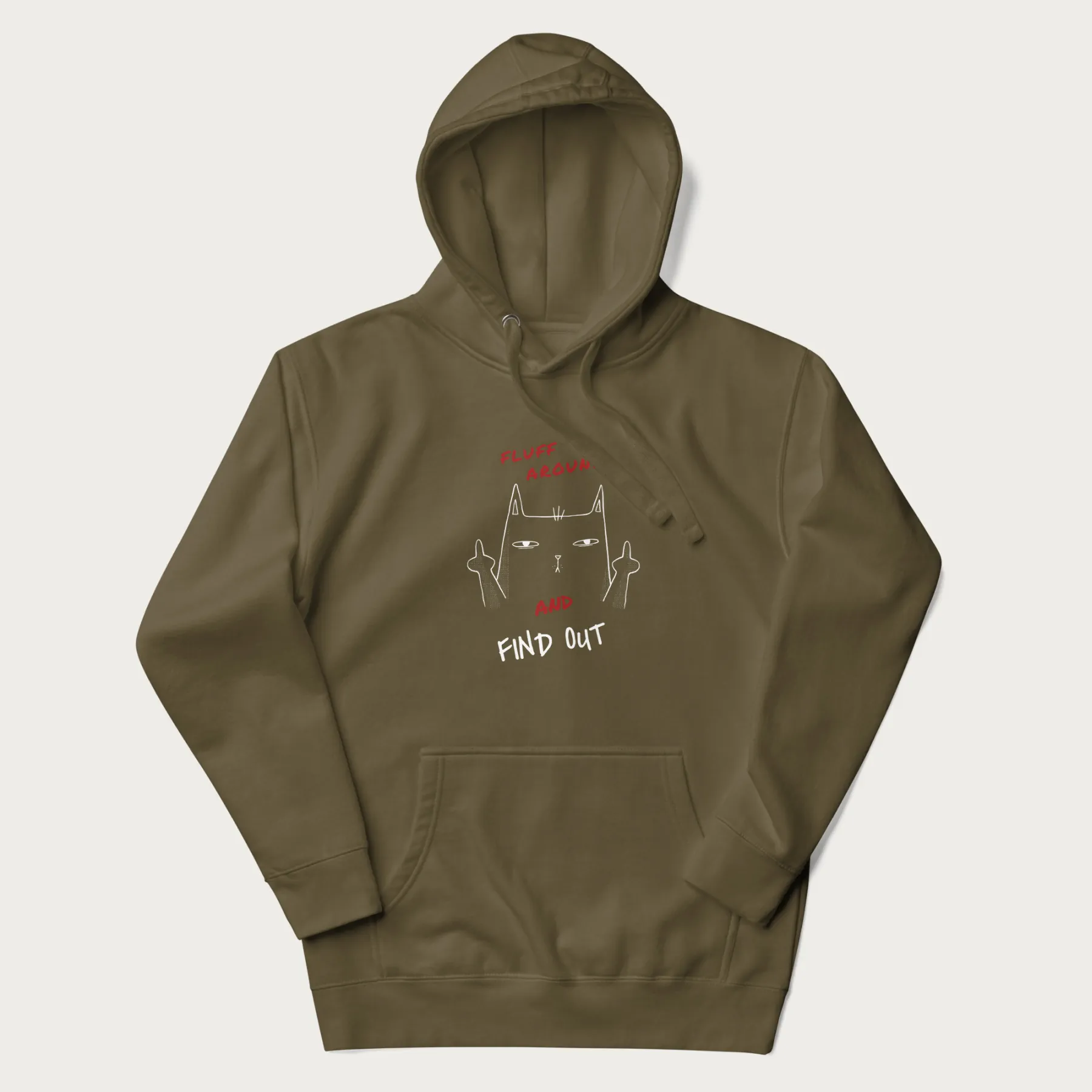 Fluff Around And Find Out Funny Cat Hoodie - Image 14