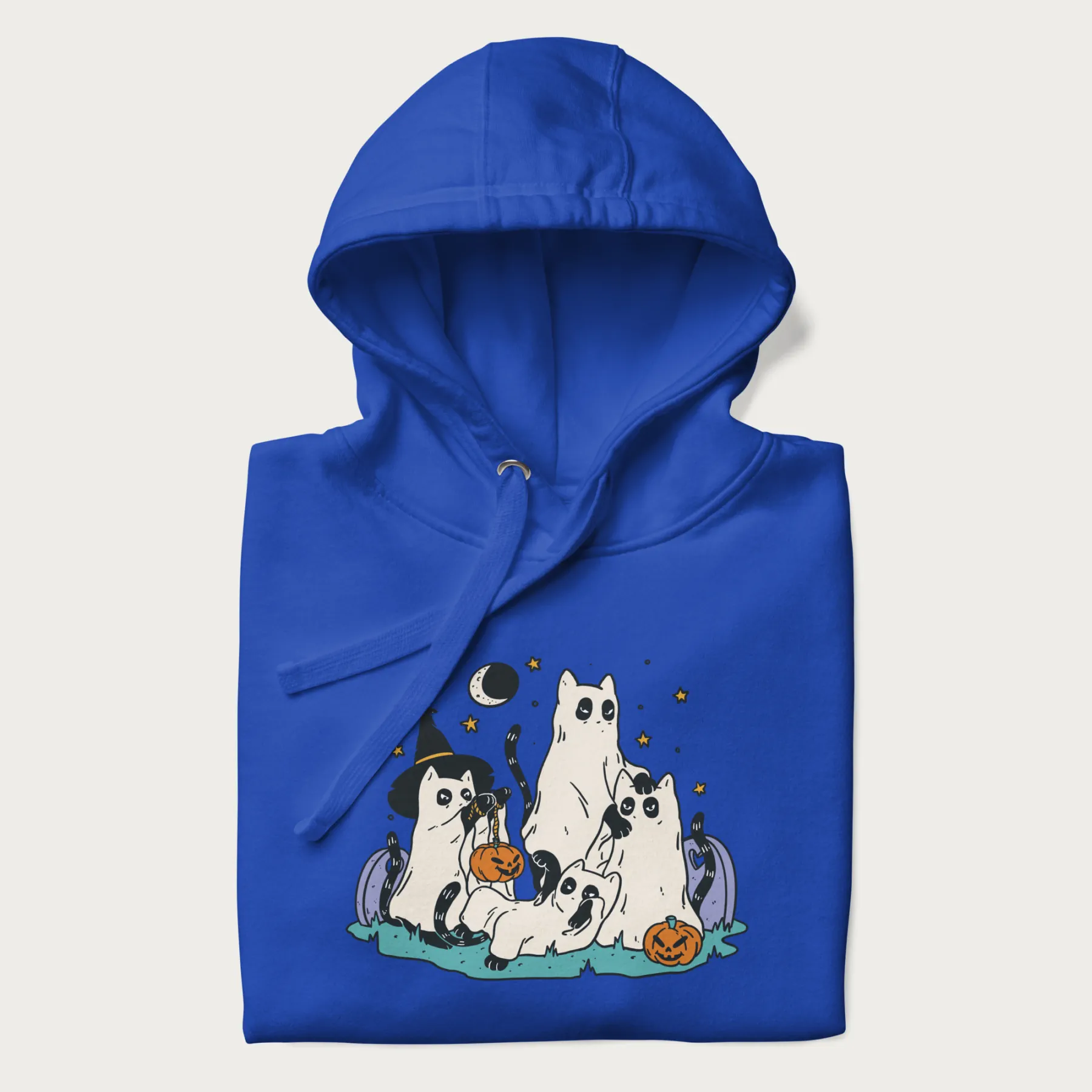 Ghostly Gathering Halloween Cat Hoodie - Image 21