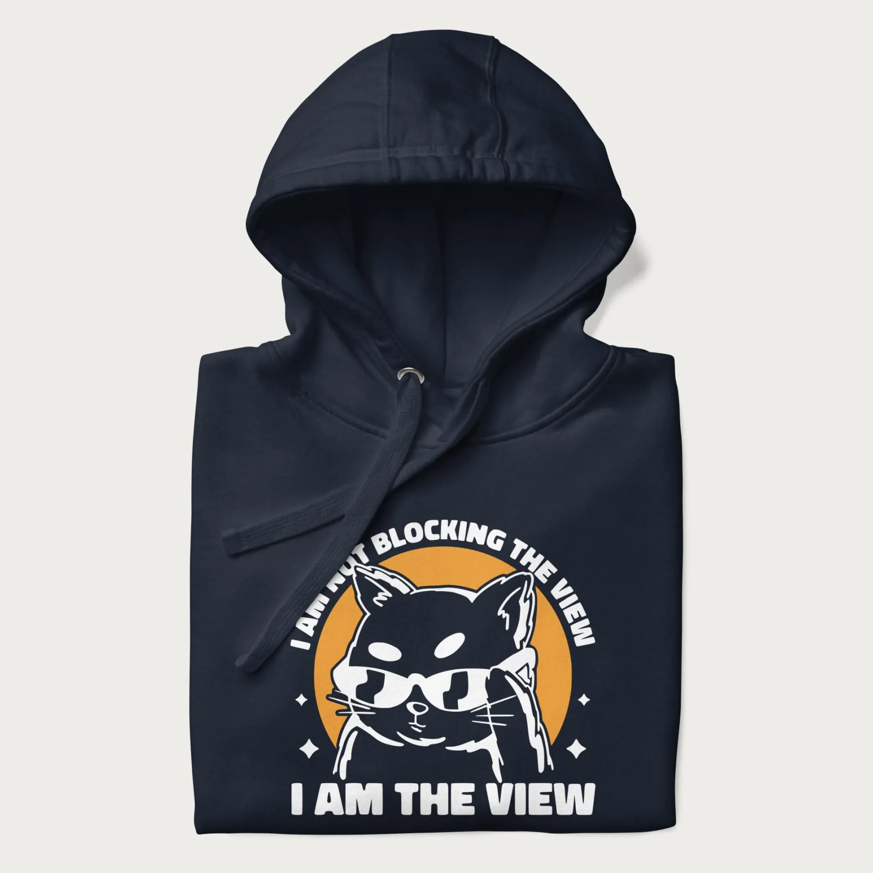 'I Am The View' Cat Hoodie - Image 3