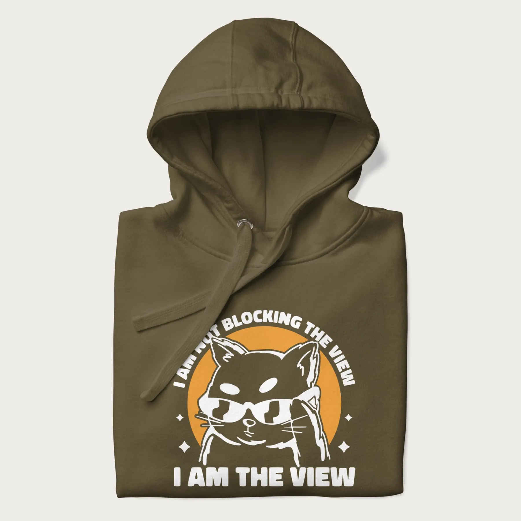 'I Am The View' Cat Hoodie - Image 5
