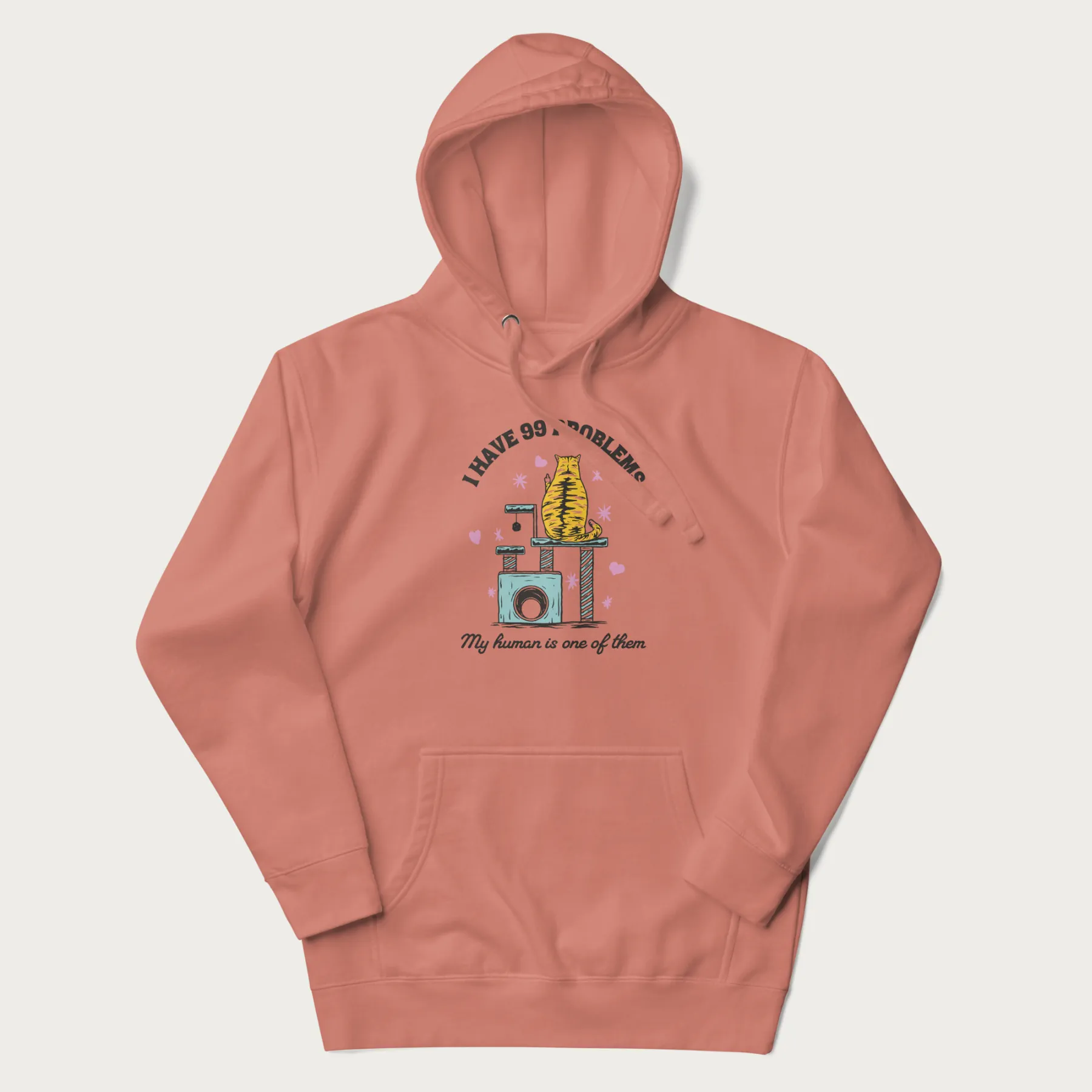 I Have 99 Problems Funny Cat Hoodie - Image 10