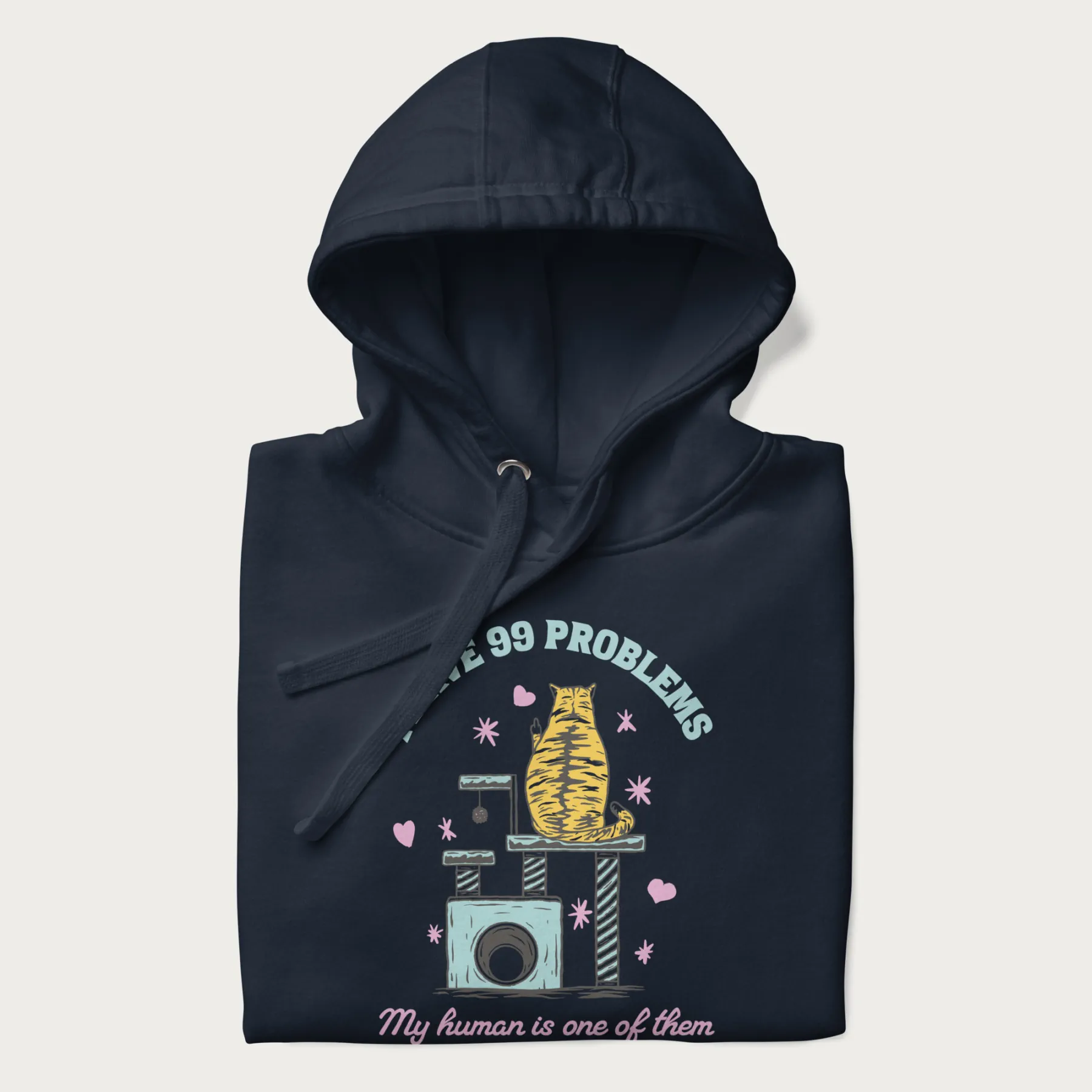 I Have 99 Problems Funny Cat Hoodie - Image 15