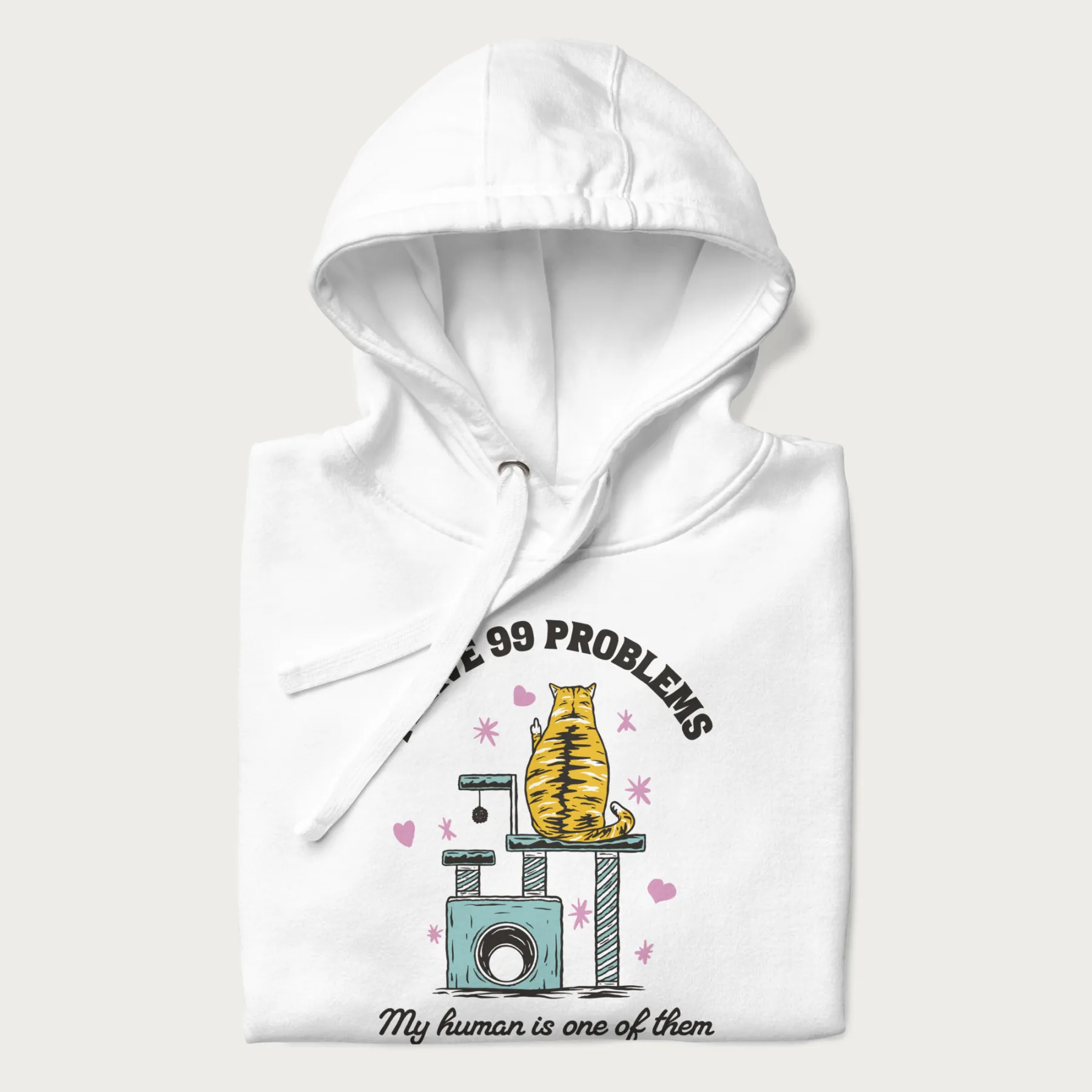 I Have 99 Problems Funny Cat Hoodie - Image 23