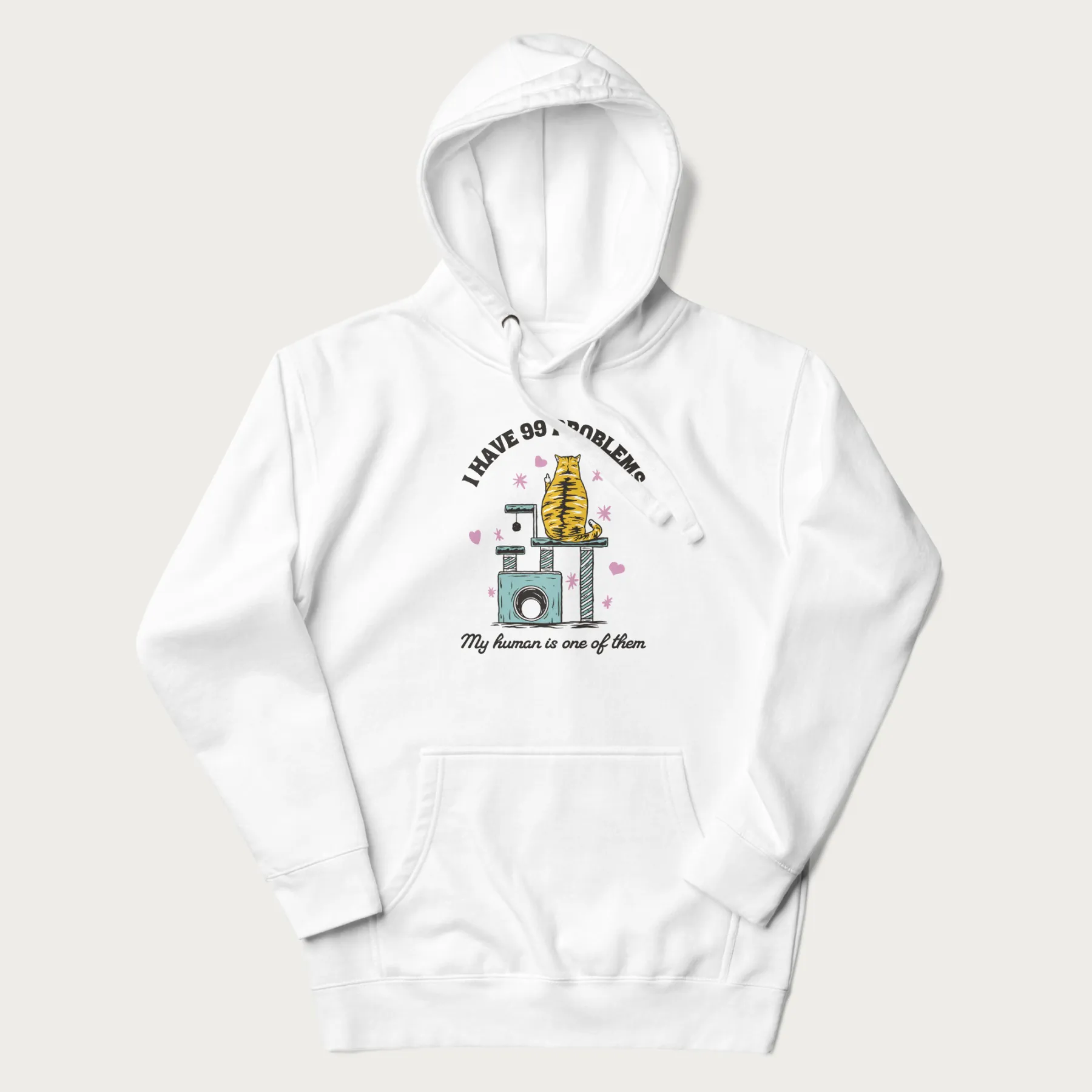 I Have 99 Problems Funny Cat Hoodie - Image 24