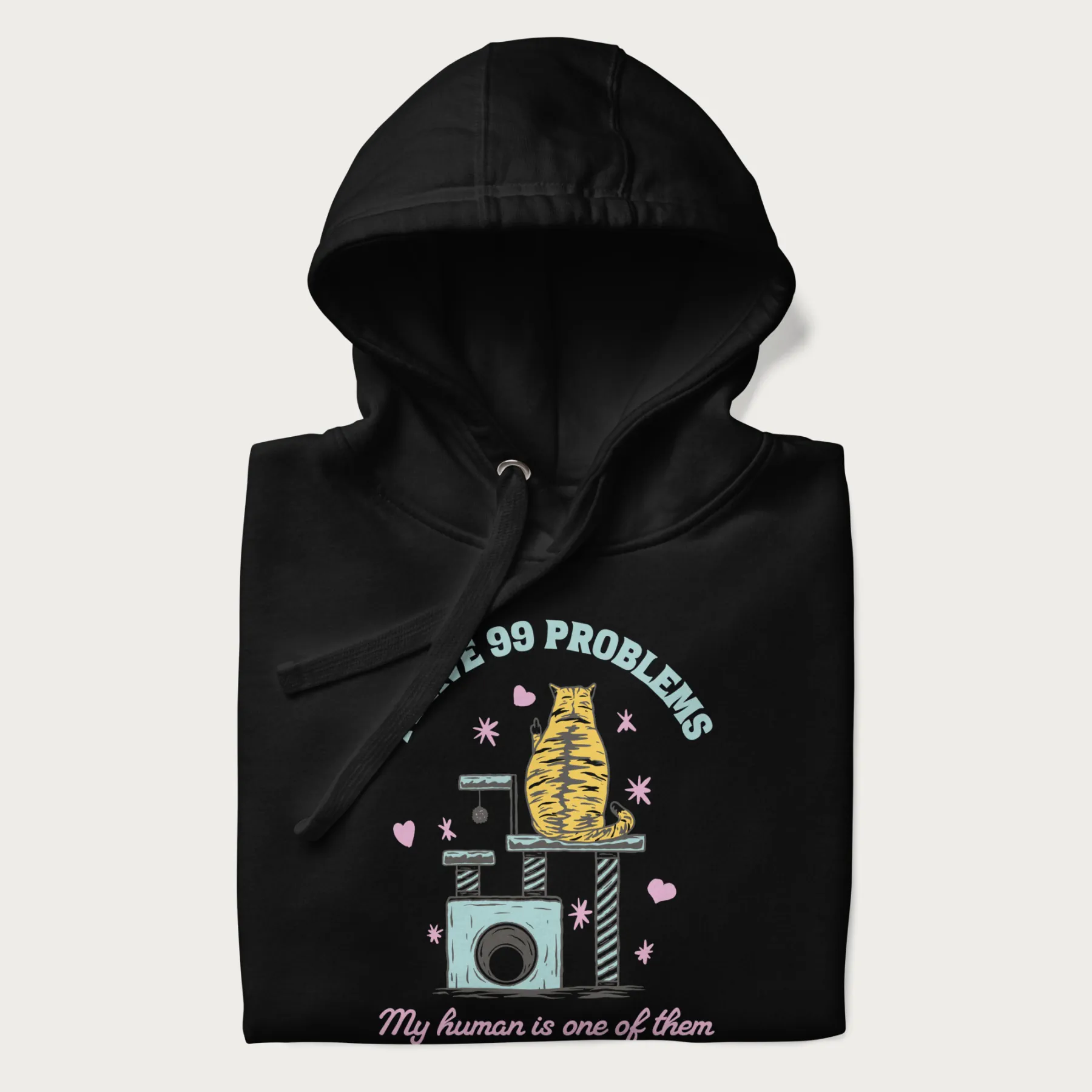 I Have 99 Problems Funny Cat Hoodie - Image 3