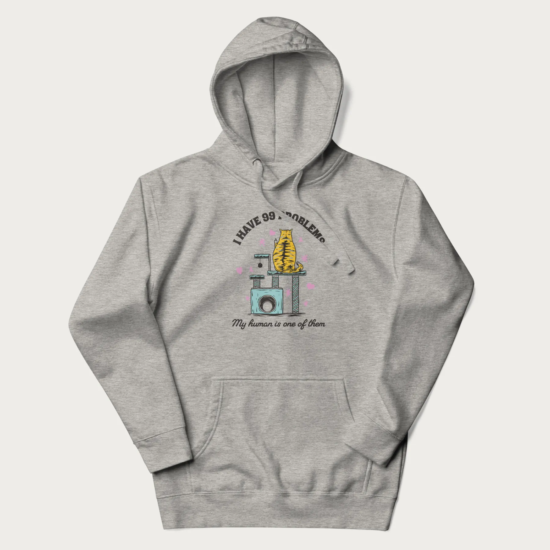 I Have 99 Problems Funny Cat Hoodie - Image 6