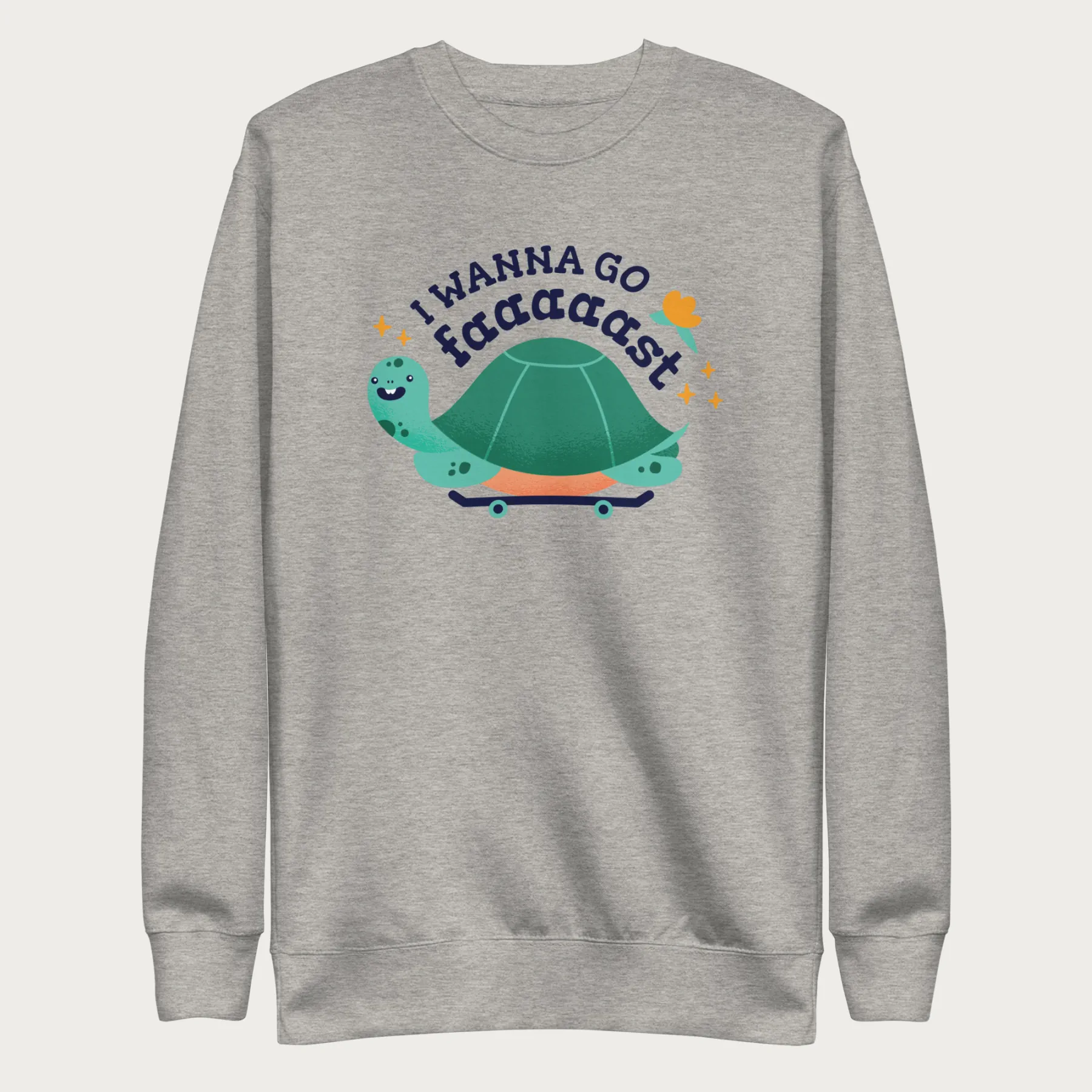 I Wanna Go Fast Cute Turtle Sweatshirt - Image 10