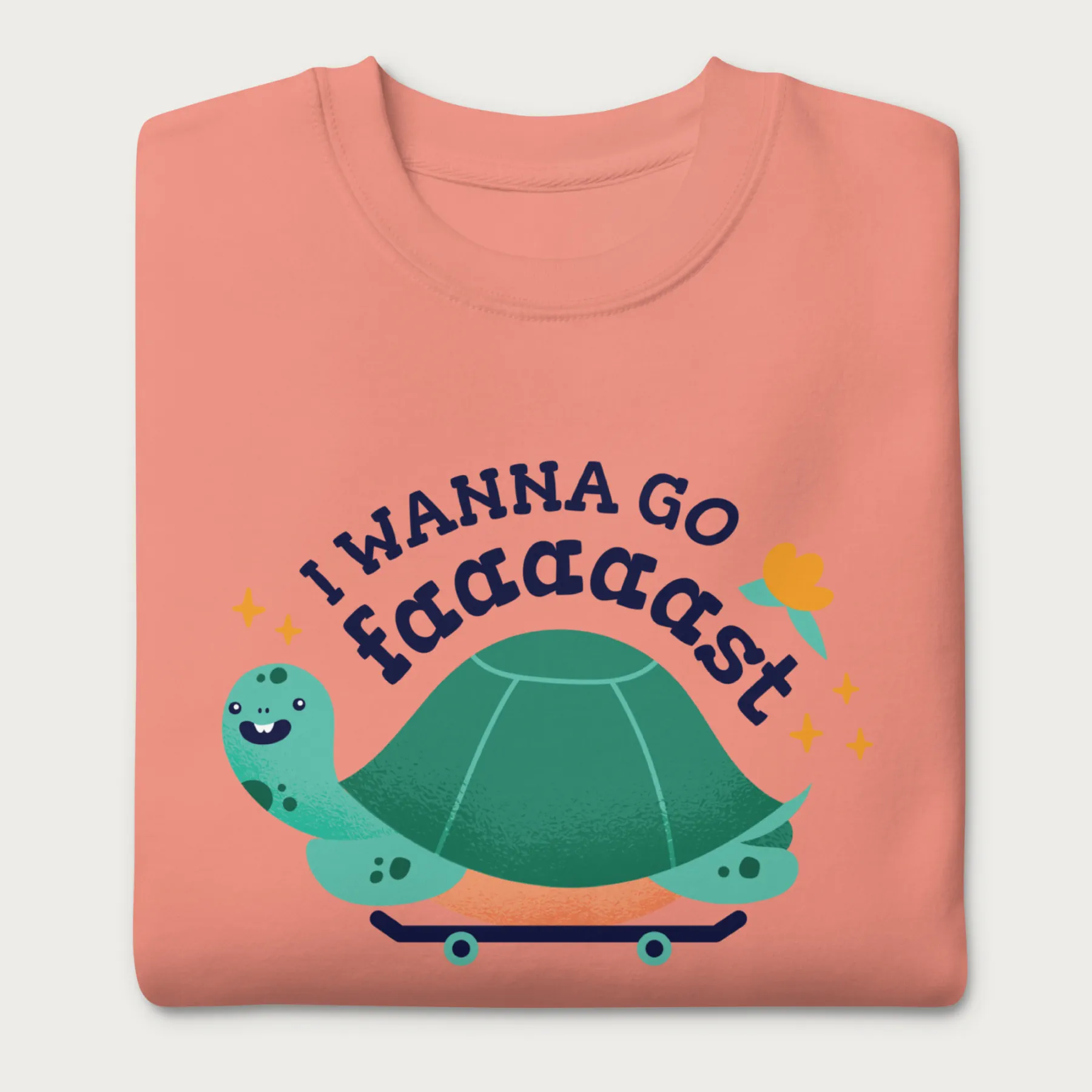I Wanna Go Fast Cute Turtle Sweatshirt - Image 11