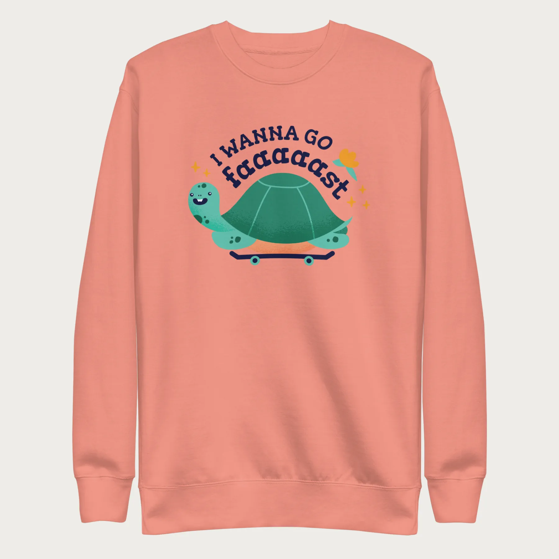 I Wanna Go Fast Cute Turtle Sweatshirt - Image 12
