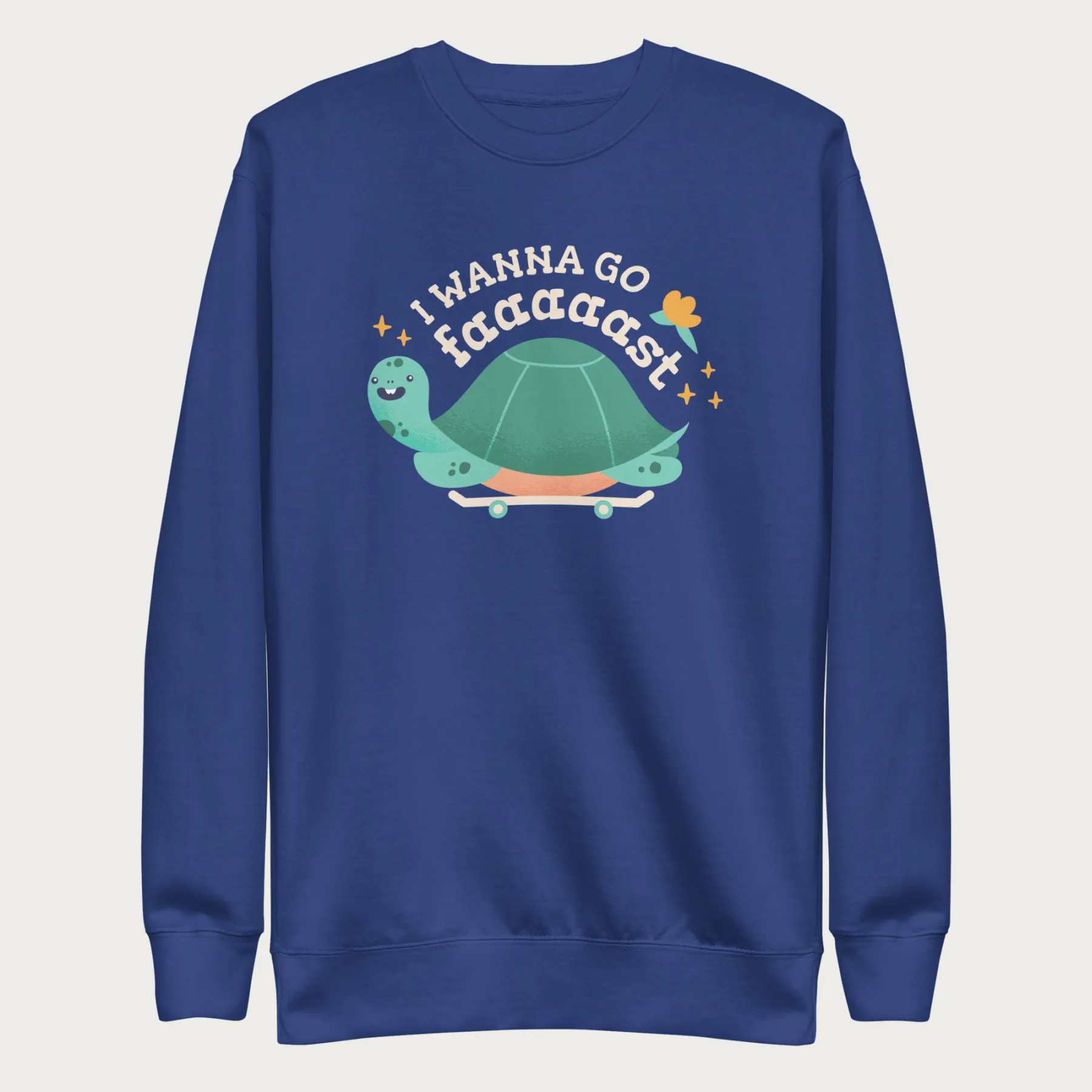 I Wanna Go Fast Cute Turtle Sweatshirt - Image 14