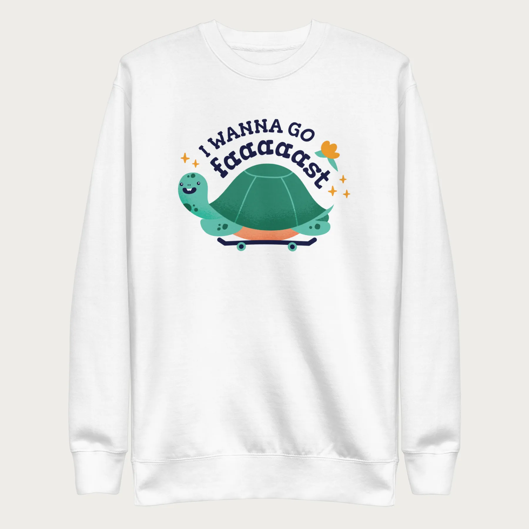 I Wanna Go Fast Cute Turtle Sweatshirt - Image 16