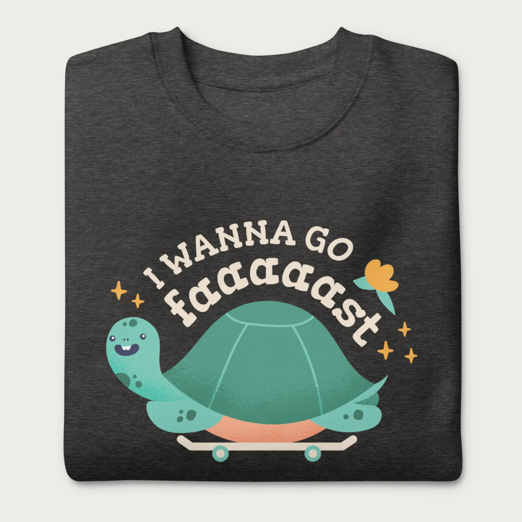 I Wanna Go Fast Cute Turtle Sweatshirt - Image 5