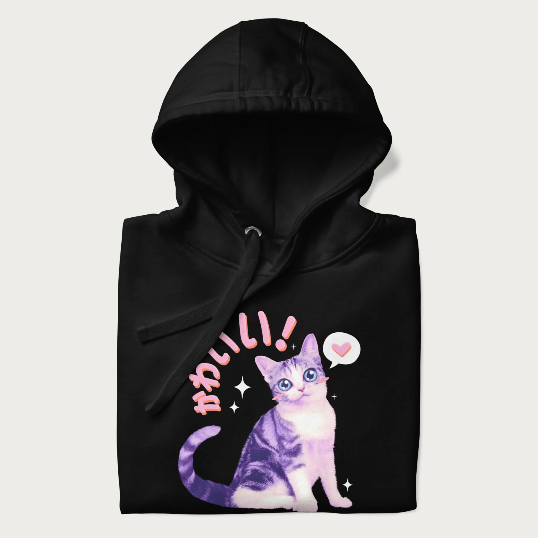 Kawaii Cat Hoodie - Image 3