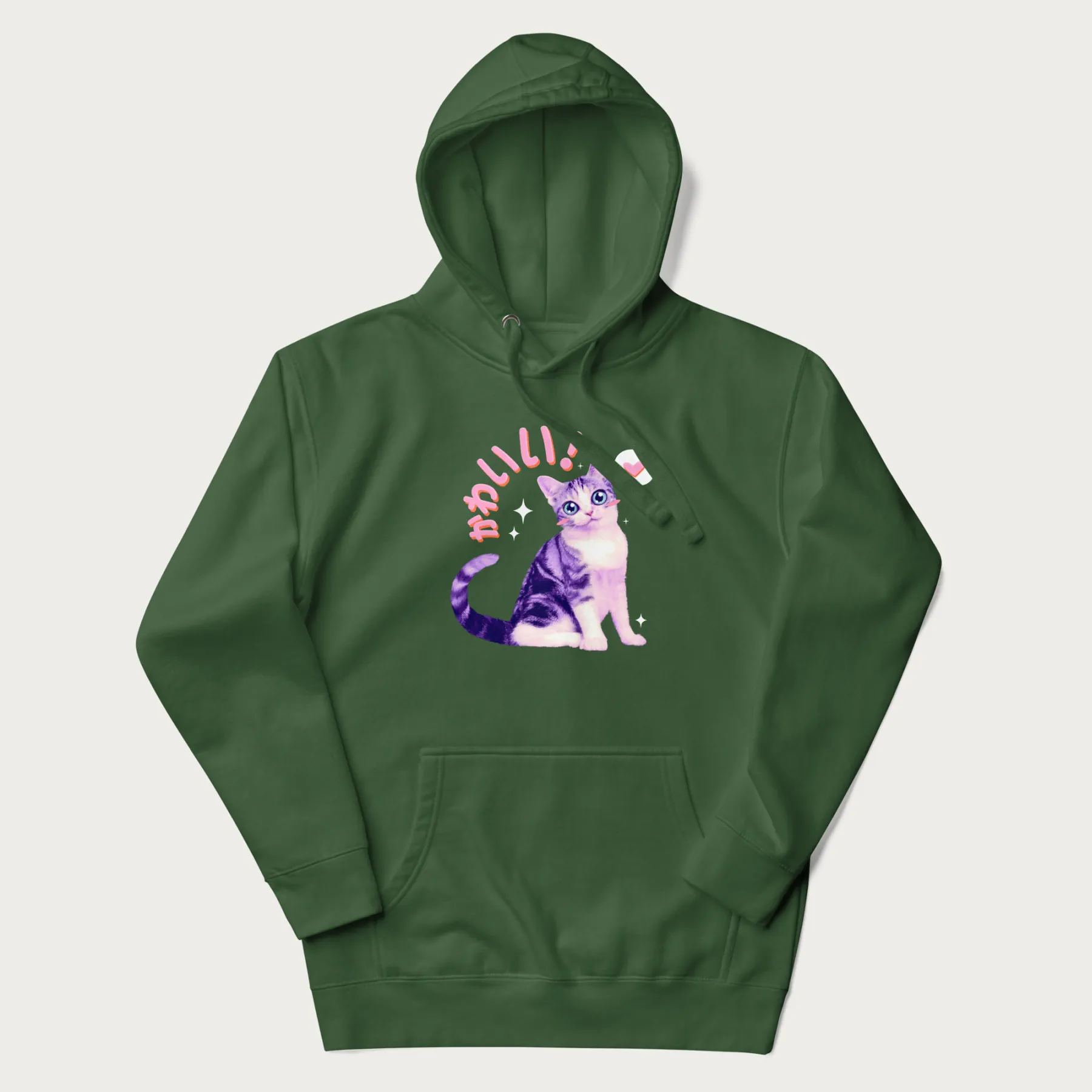 Kawaii Cat Hoodie - Image 6