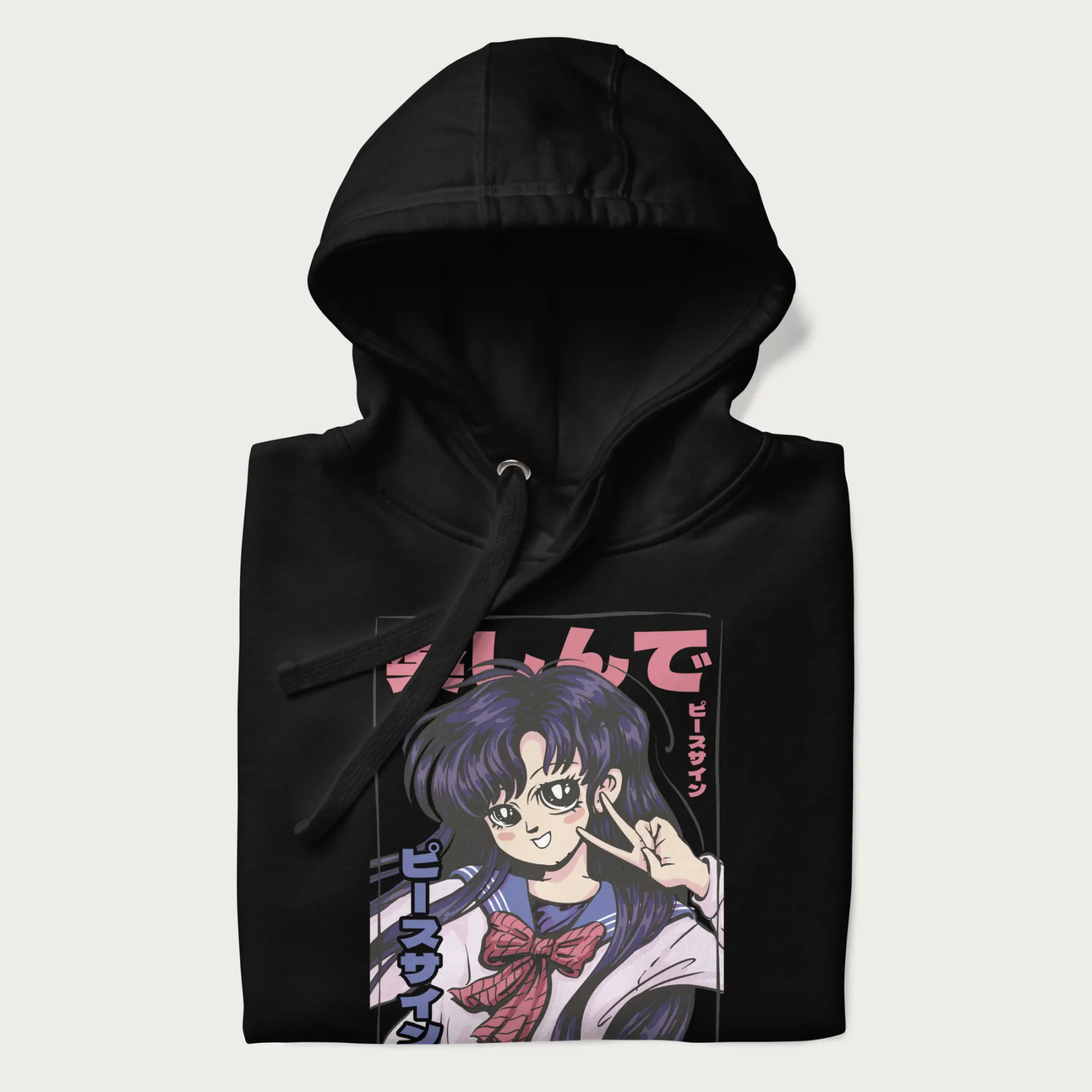 Kawaii Japanese Anime Girl Hoodie - Image 3