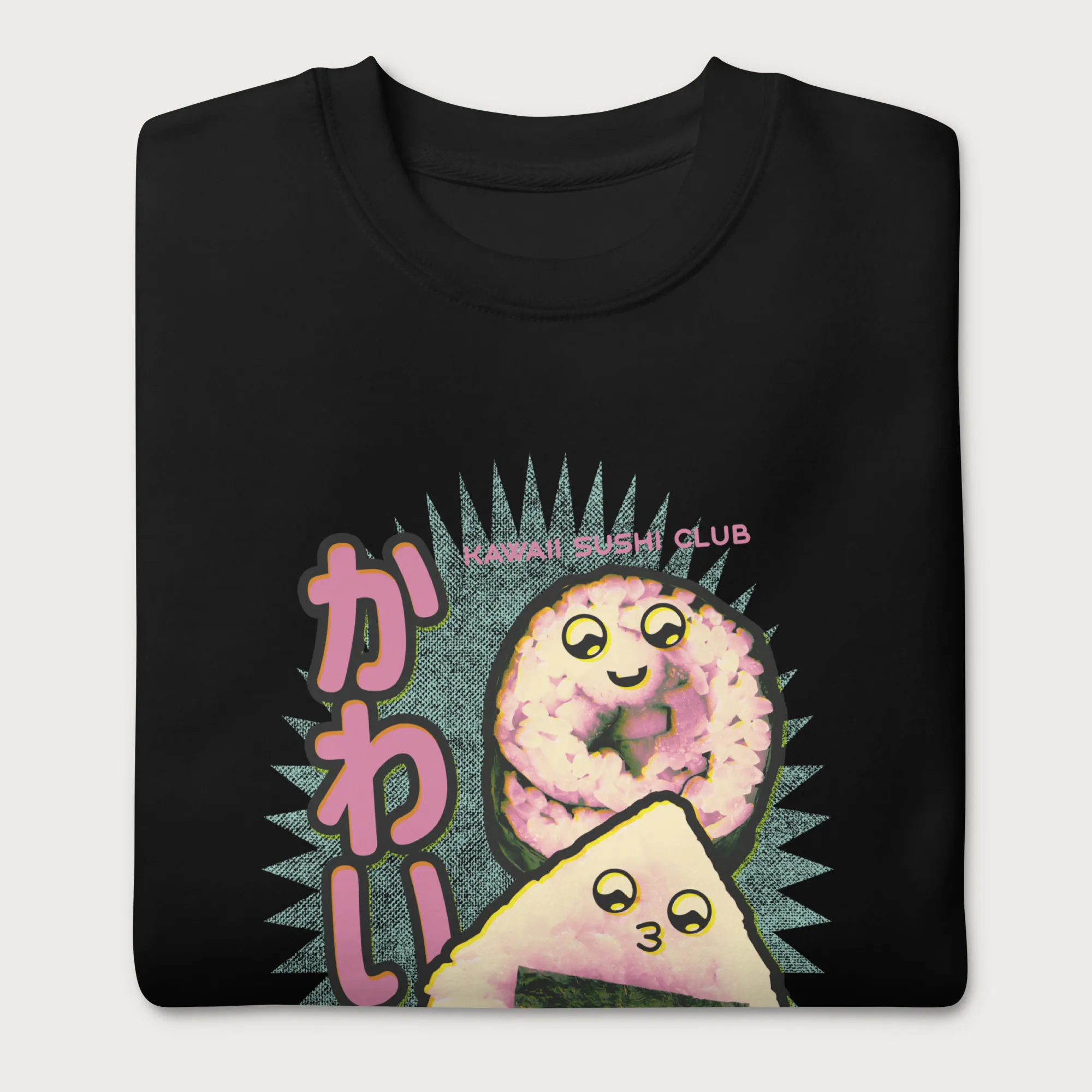 Kawaii Sushi Club Japanese Sweatshirt - Image 3