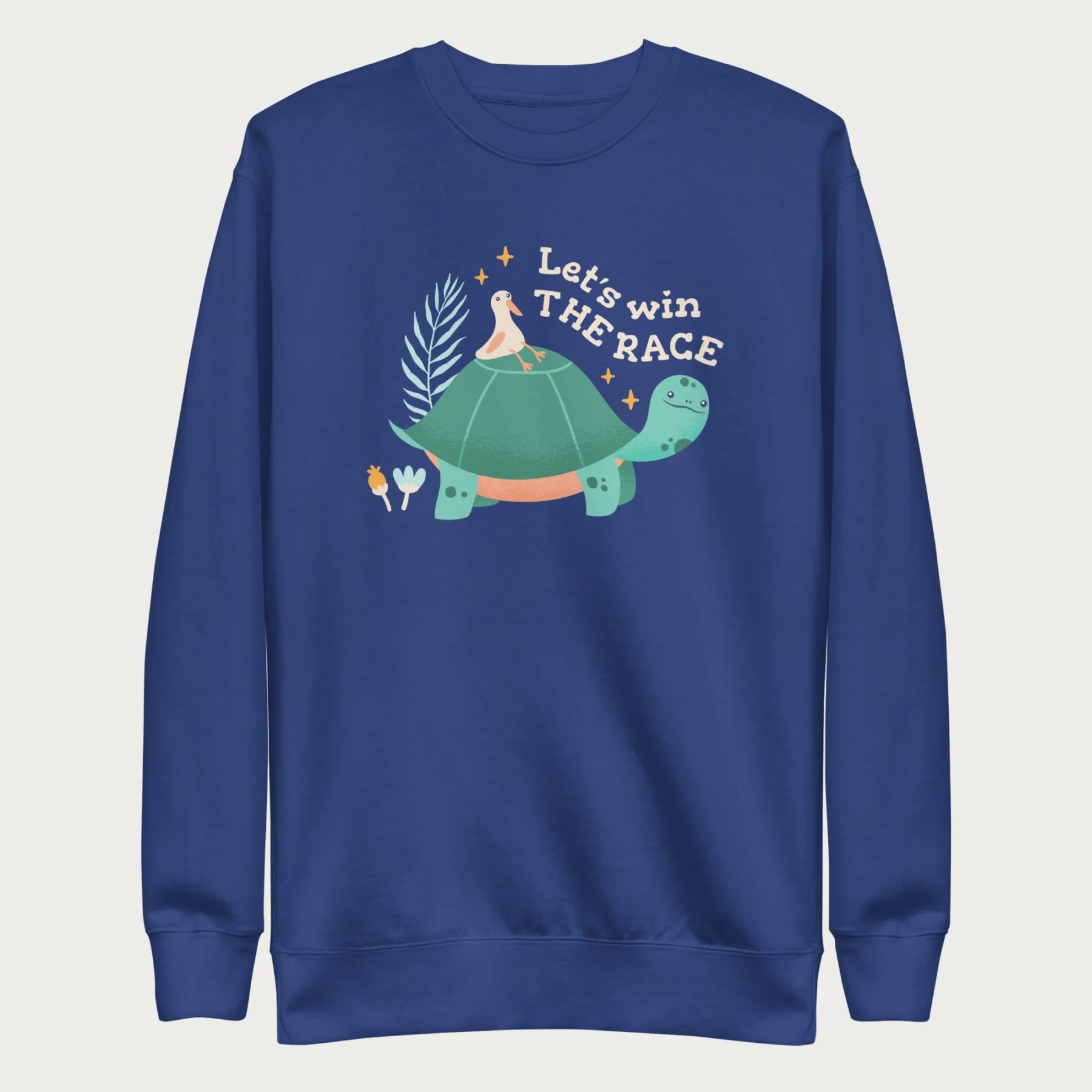 Let's Win the Race Cute Turtle Sweatshirt - Image 16