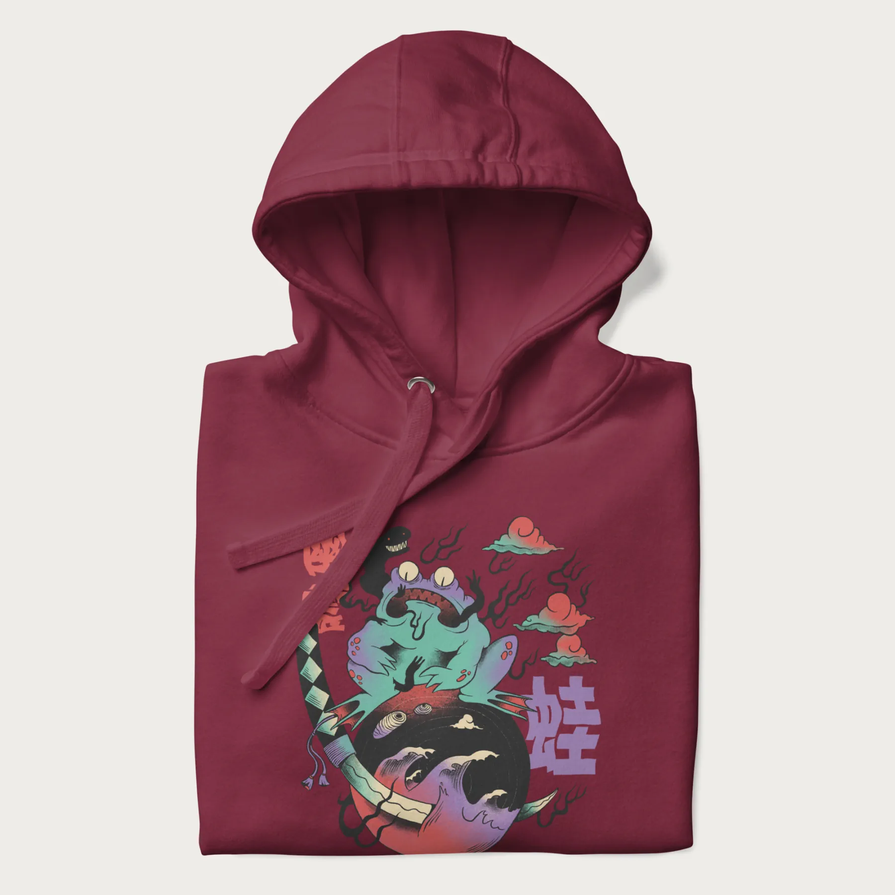 Psychedelic Japanese Frog Hoodie - Image 13