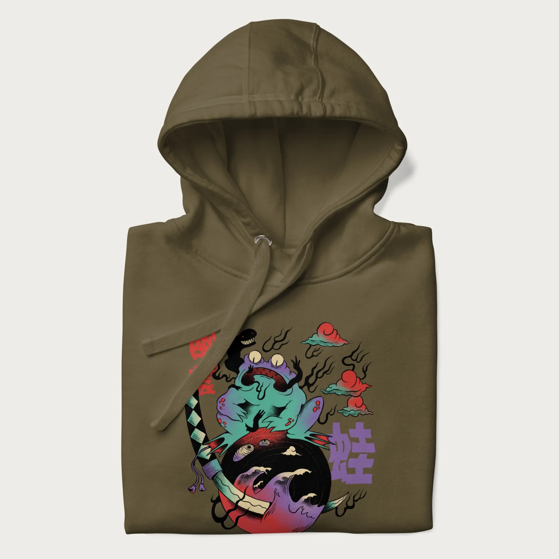 Psychedelic Japanese Frog Hoodie - Image 15