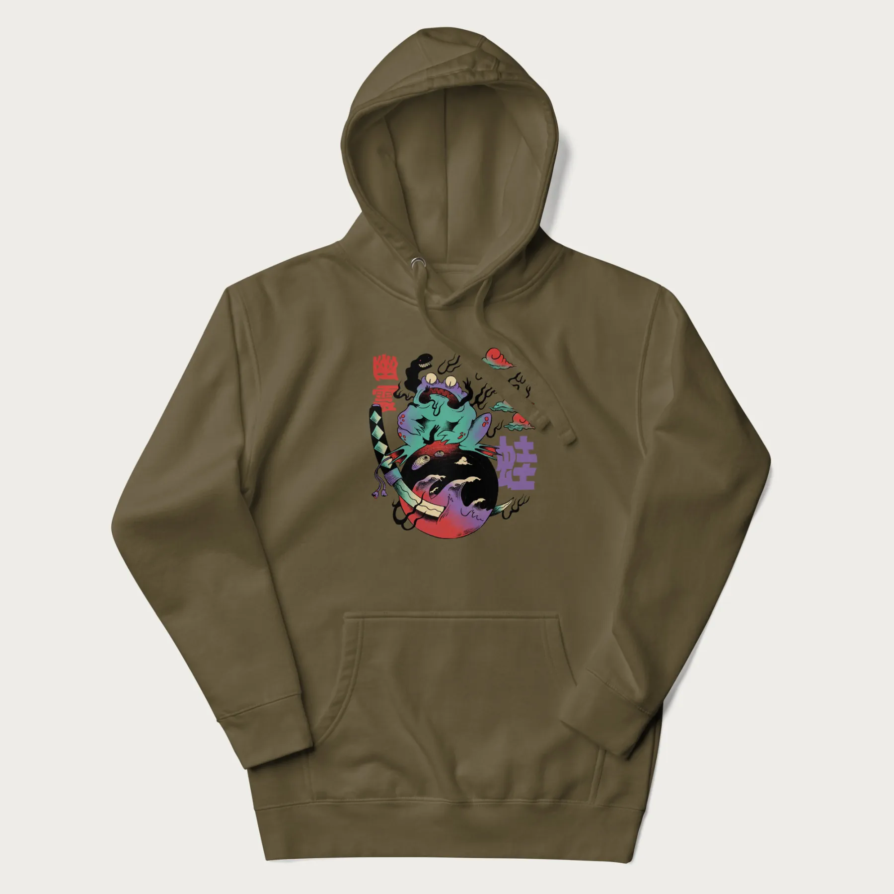 Psychedelic Japanese Frog Hoodie - Image 16