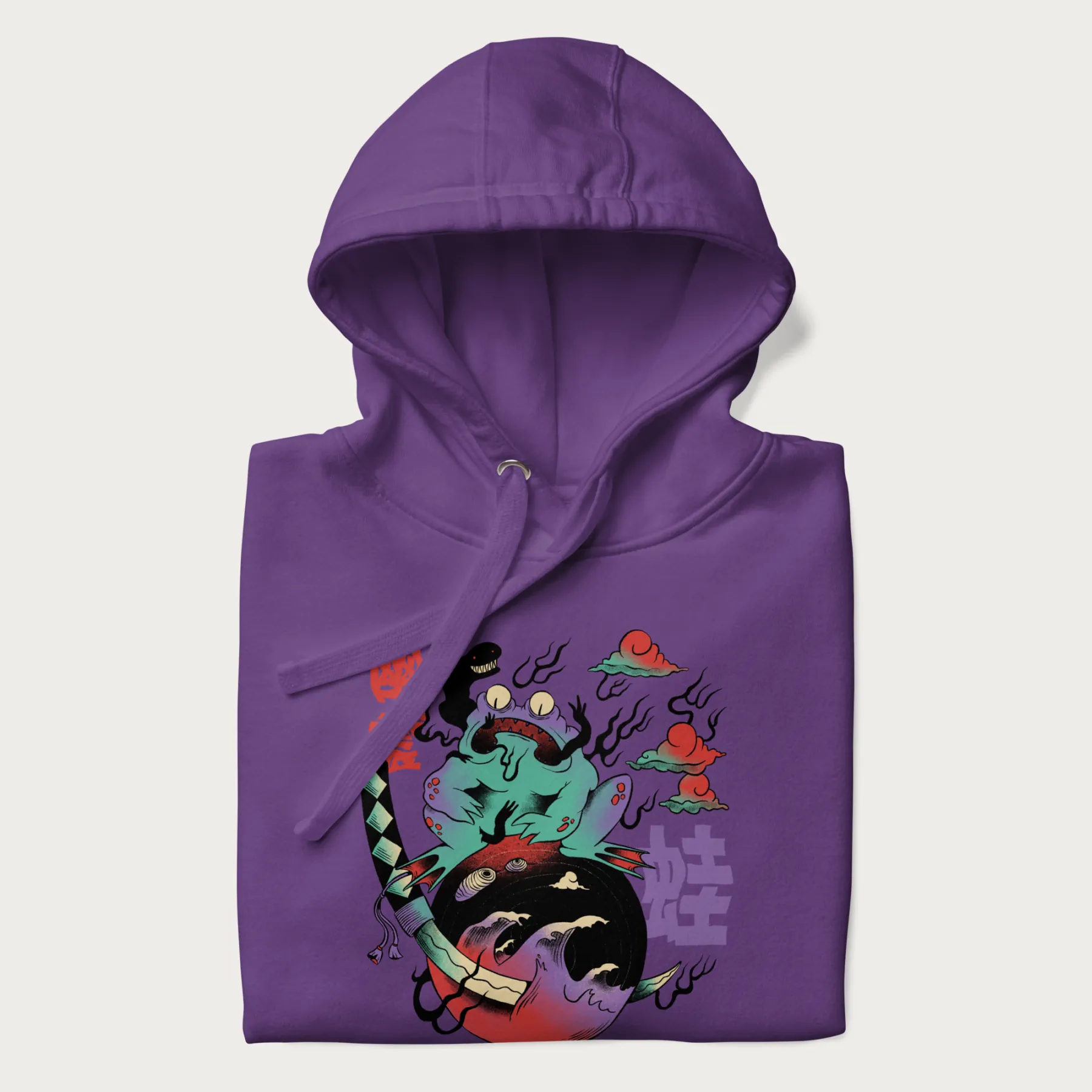 Psychedelic Japanese Frog Hoodie - Image 19