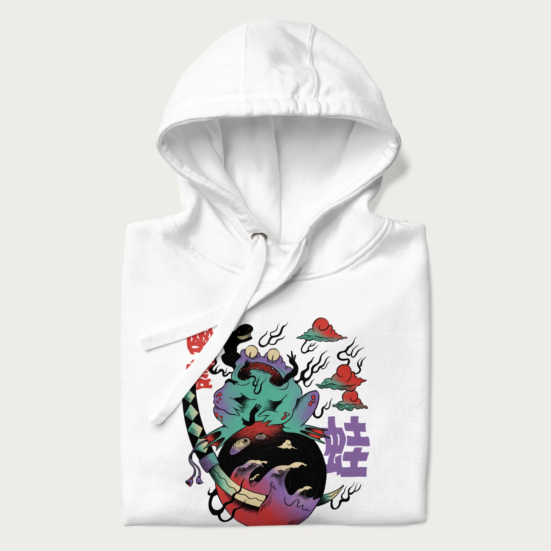 Psychedelic Japanese Frog Hoodie - Image 23