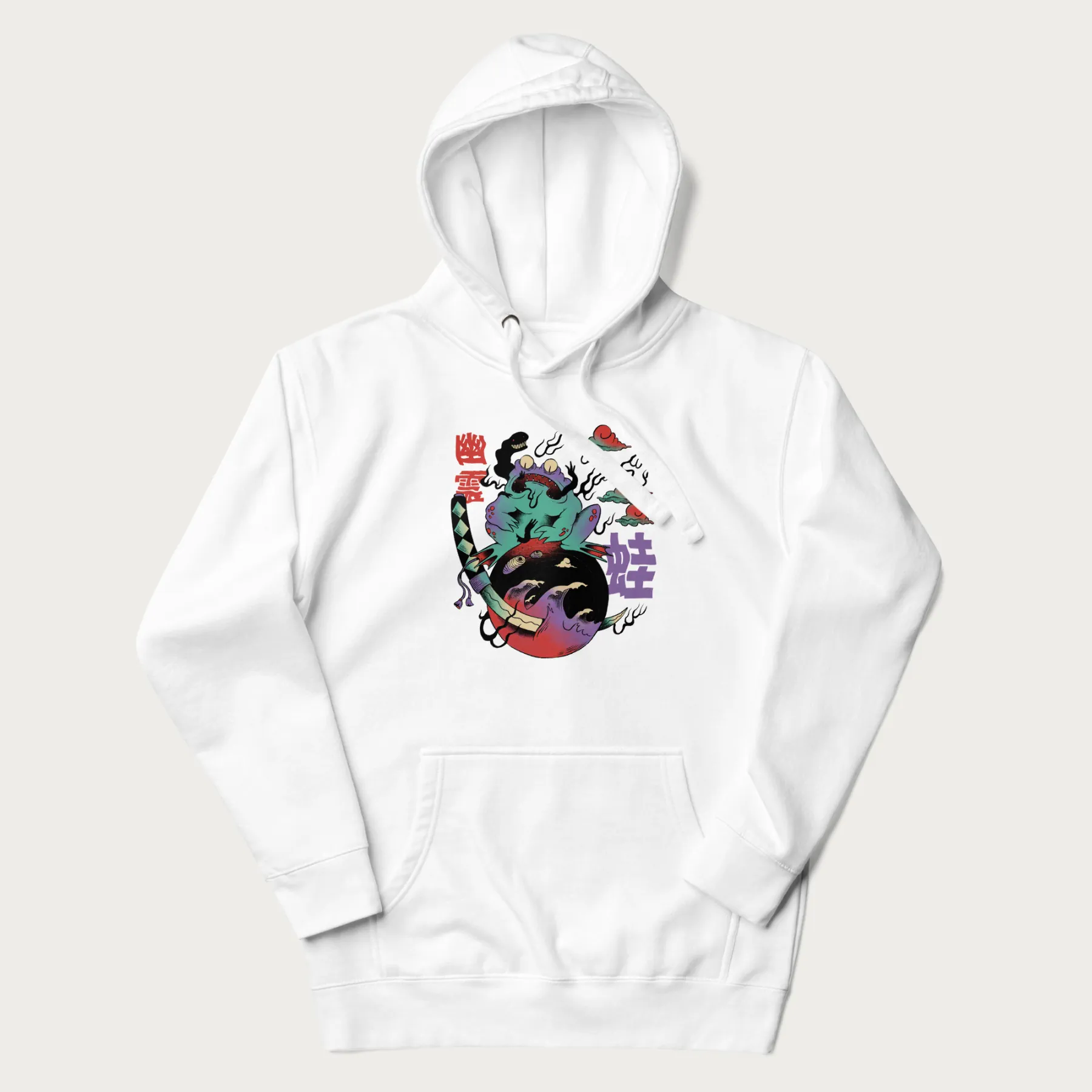 Psychedelic Japanese Frog Hoodie - Image 24