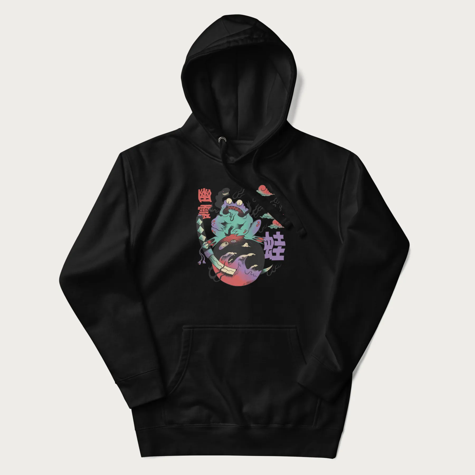 Psychedelic Japanese Frog Hoodie - Image 4