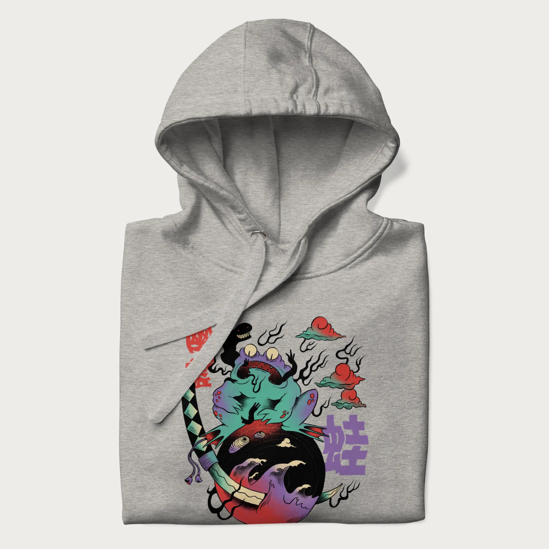 Psychedelic Japanese Frog Hoodie - Image 9
