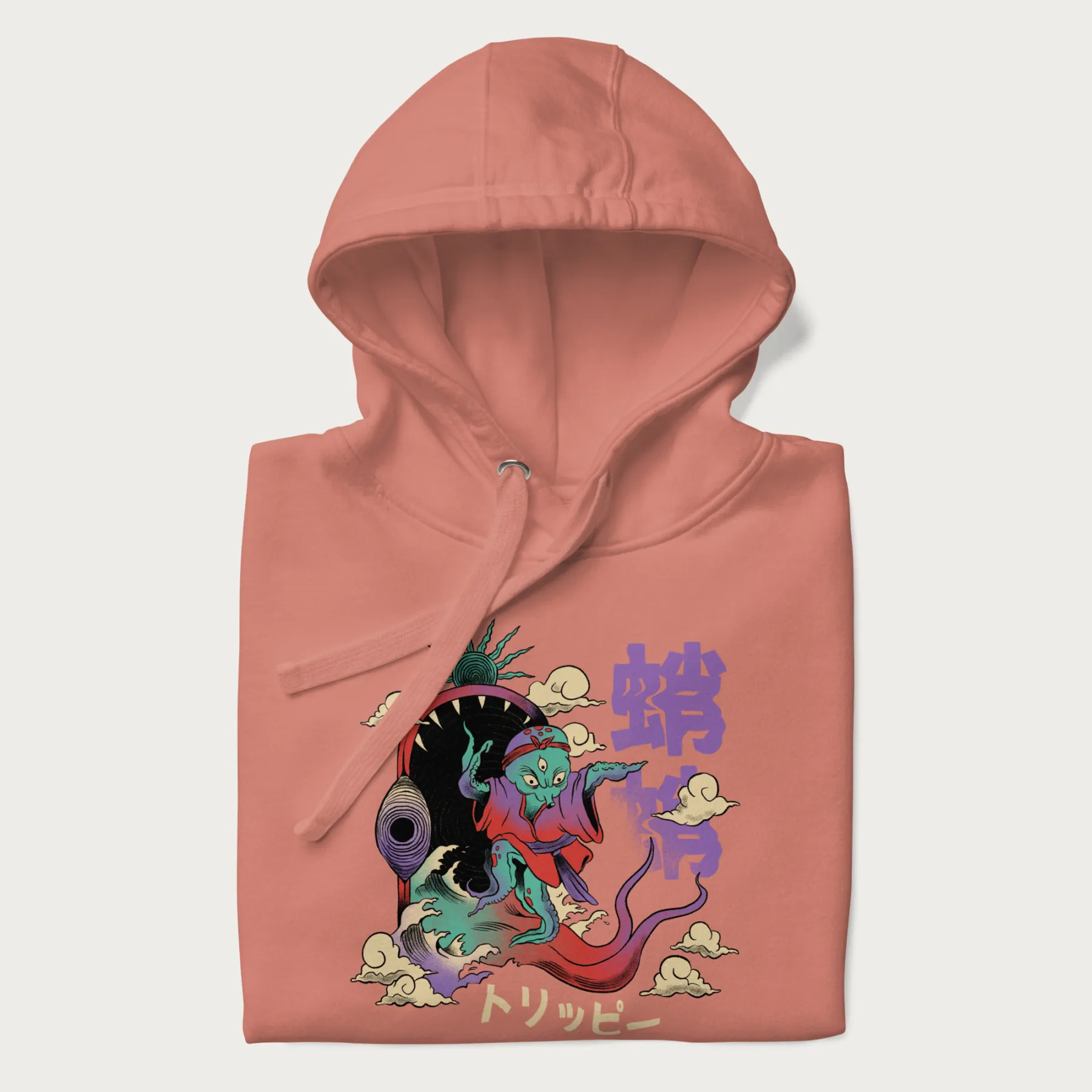 Psychedelic Japanese Octopus Hoodie - Image 13