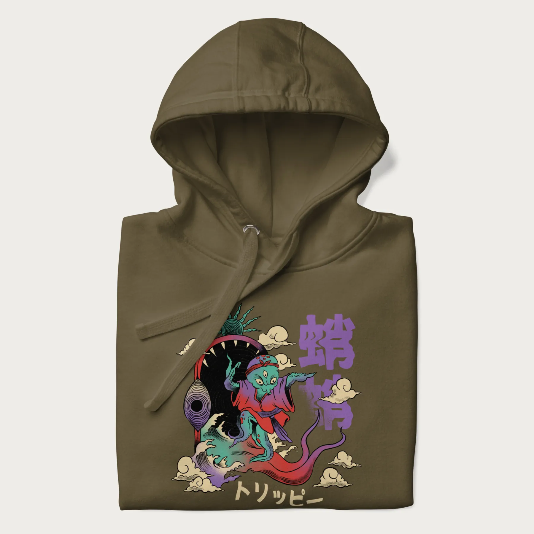 Psychedelic Japanese Octopus Hoodie - Image 15